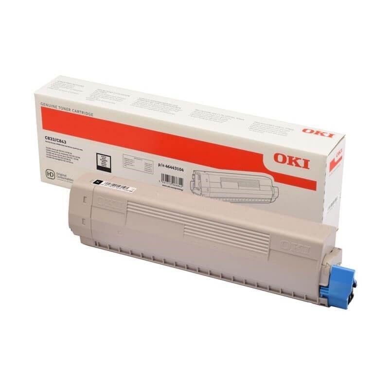 OKI - high capacity - black - original - toner cartridge Printerpatron Og Toner Sort 46443104