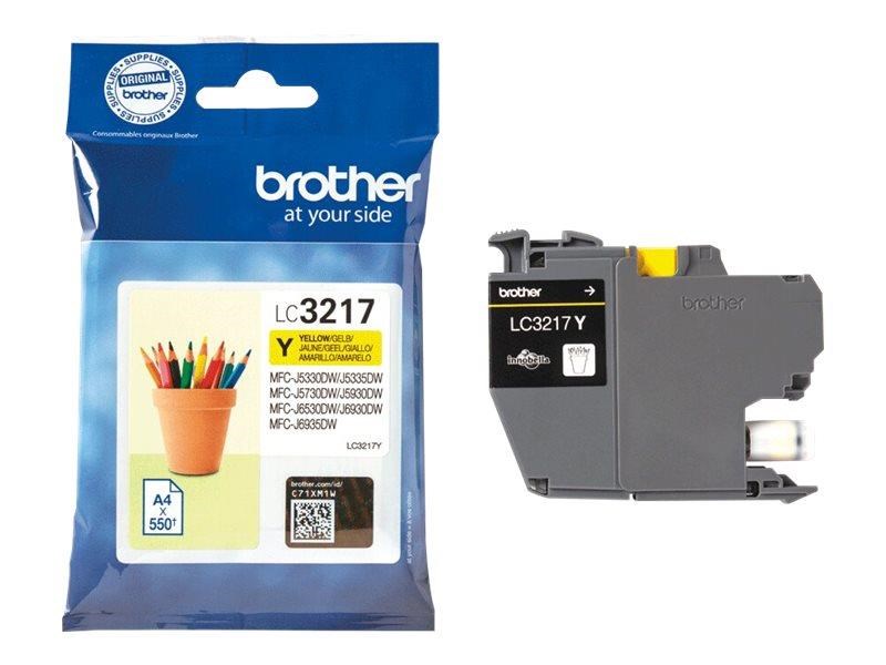Brother LC3217Y / LC 3217Y Yellow Ink Printerpatron Og Toner Gul