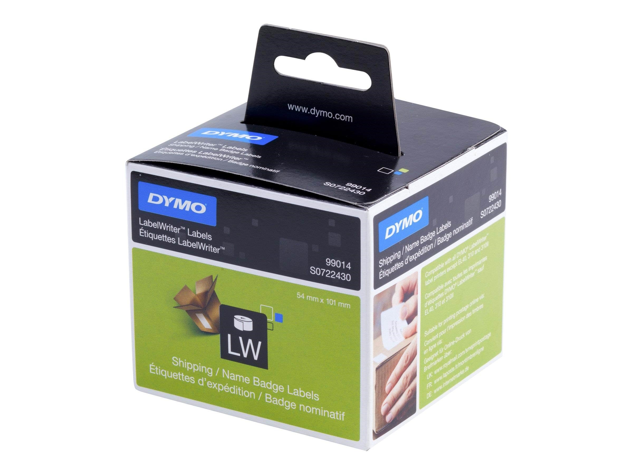 DYMO LabelWriter forsendelsesetiketter/navneskilt | 54mm x 101mm | 1 rulle x 220 stk Fotopapir S0722430