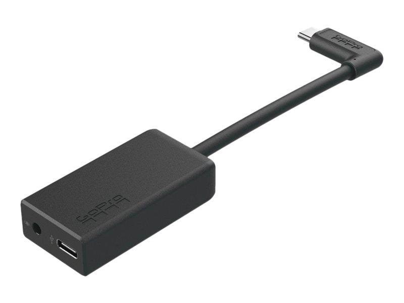 GoPro Pro 3.5mm Camera Mic Adapter Audiokabel Sort AAMIC-001-EA-AST