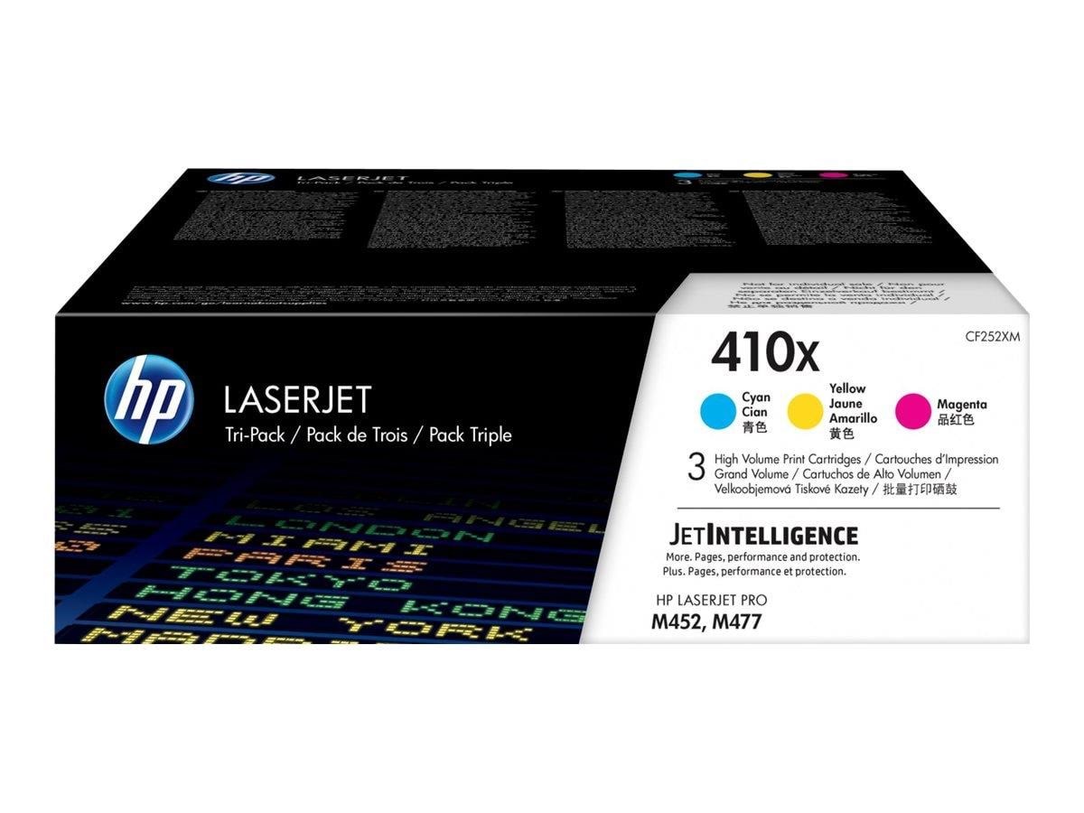 HP 410X / CF252XM Hich Yield Capacity 3-Pack (Cyan Magenta Yellow) Printerpatron Og Toner