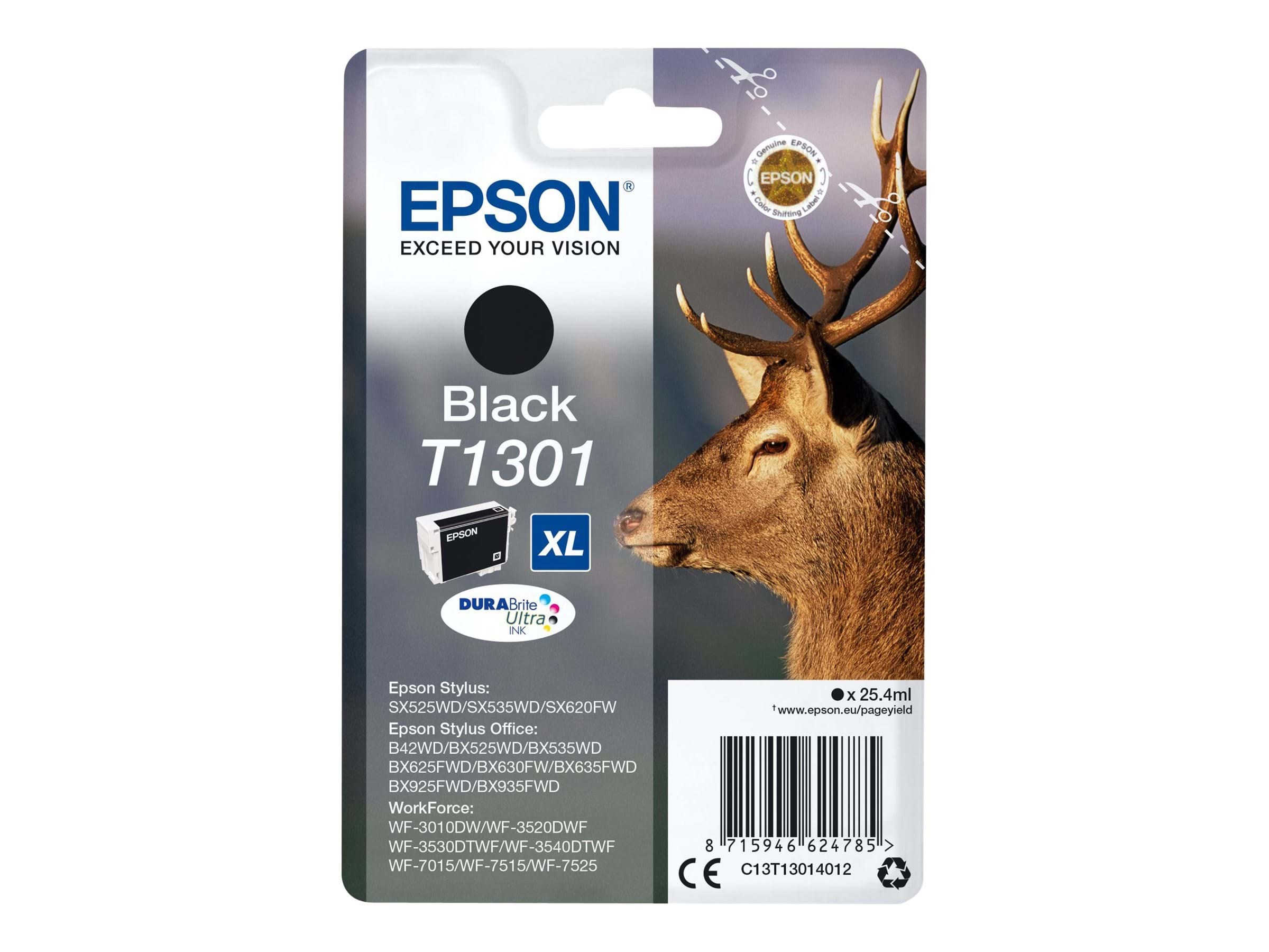 Epson T1301 Printerpatron Og Toner Sort C13T13014012
