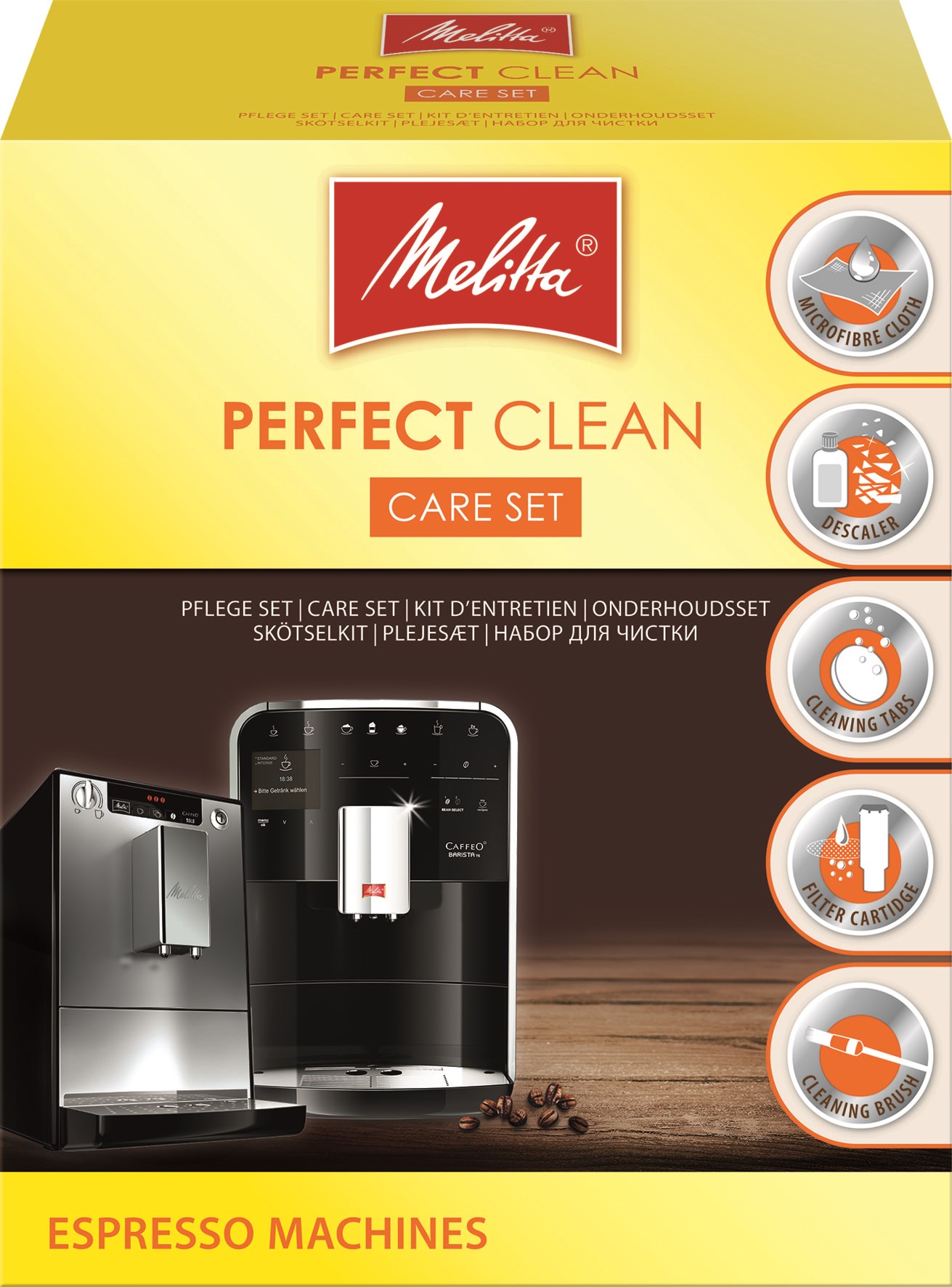 Melitta Perfect Clean Care Set Kaffemaskine Transparent 4006508204946