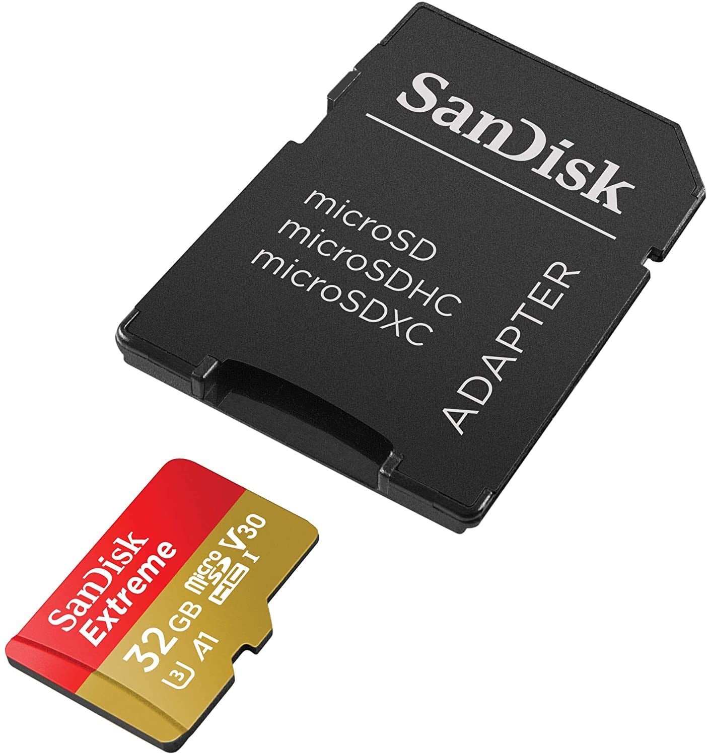 SANDISK Extreme MicroSD/SD - 100MB/s - 32GB Hukommelseskort SDSQXAF-032G-GN6MA