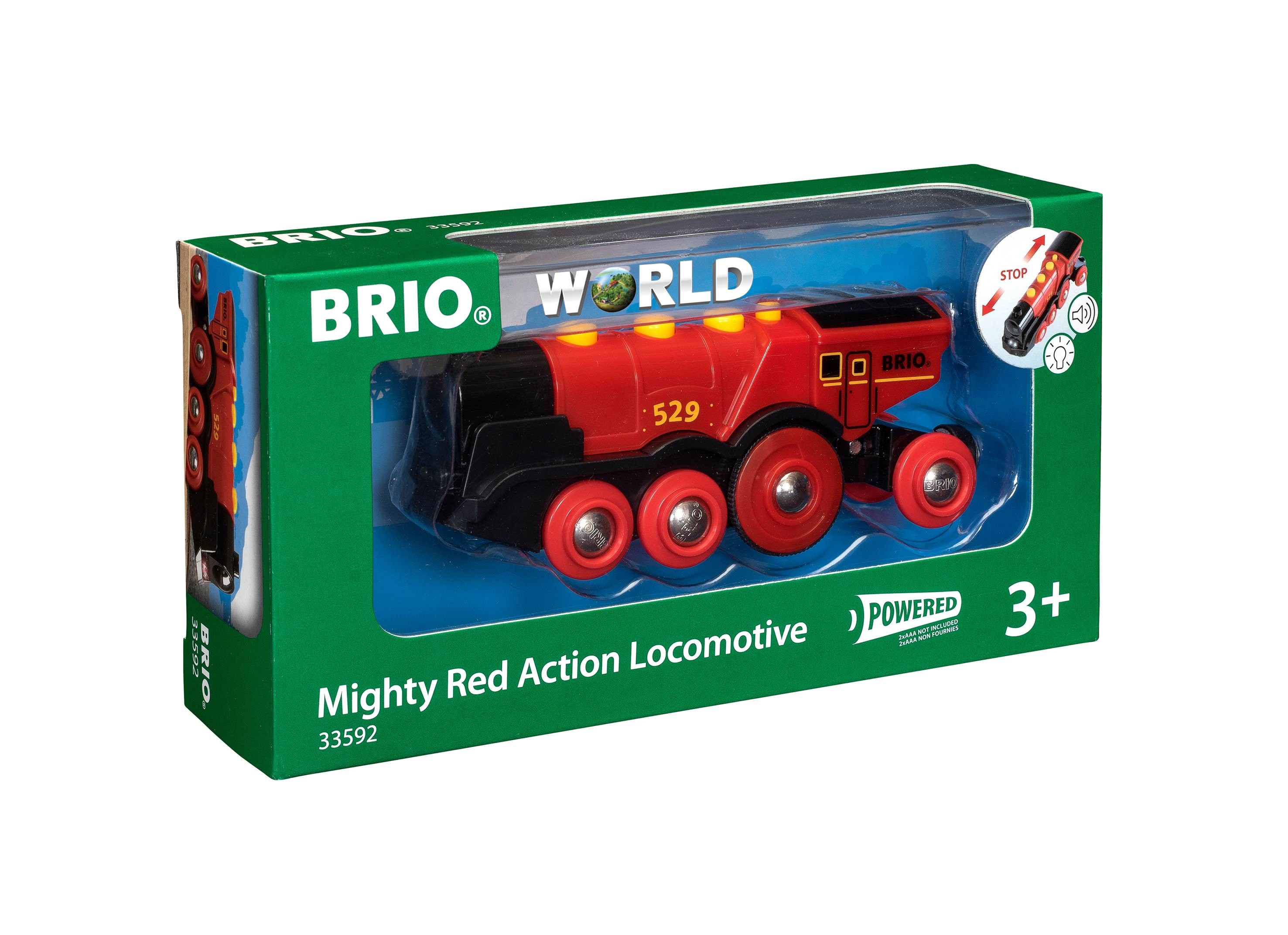 Brio Stort, rødt lokomotiv, B/O Brio Tog 33592