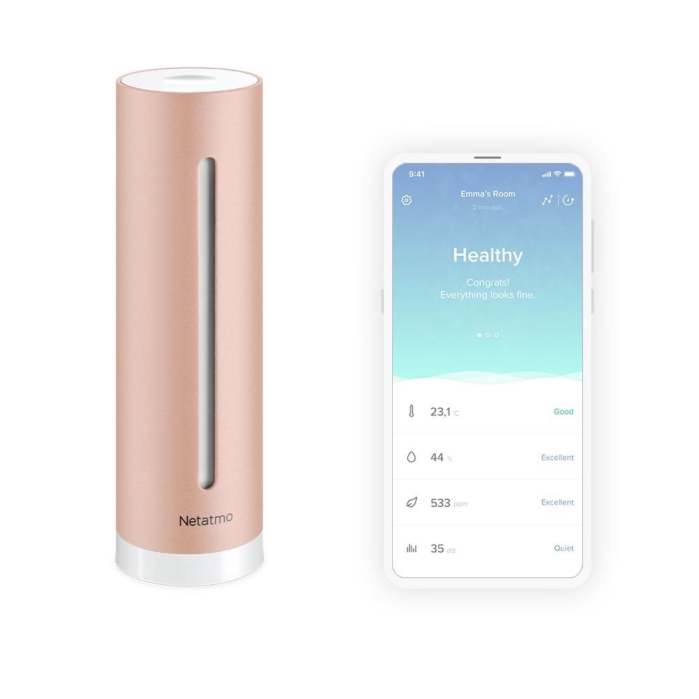 Netatmo Smart Indendørs Luftkvalitetsmåler Smart Home NHC-EC