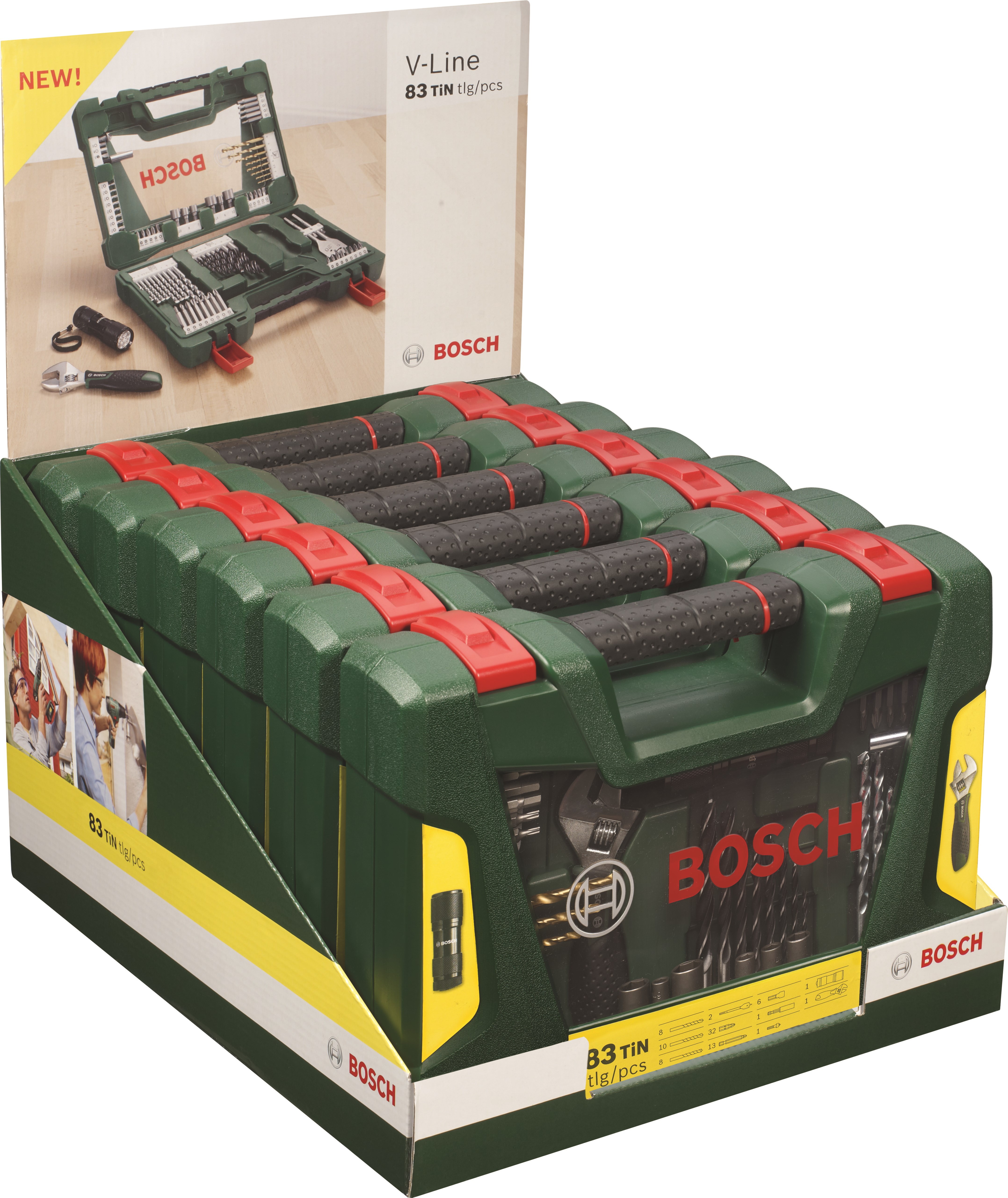 Bosch V-Line-boks med 83 dele Bor Og Bits 2607017309