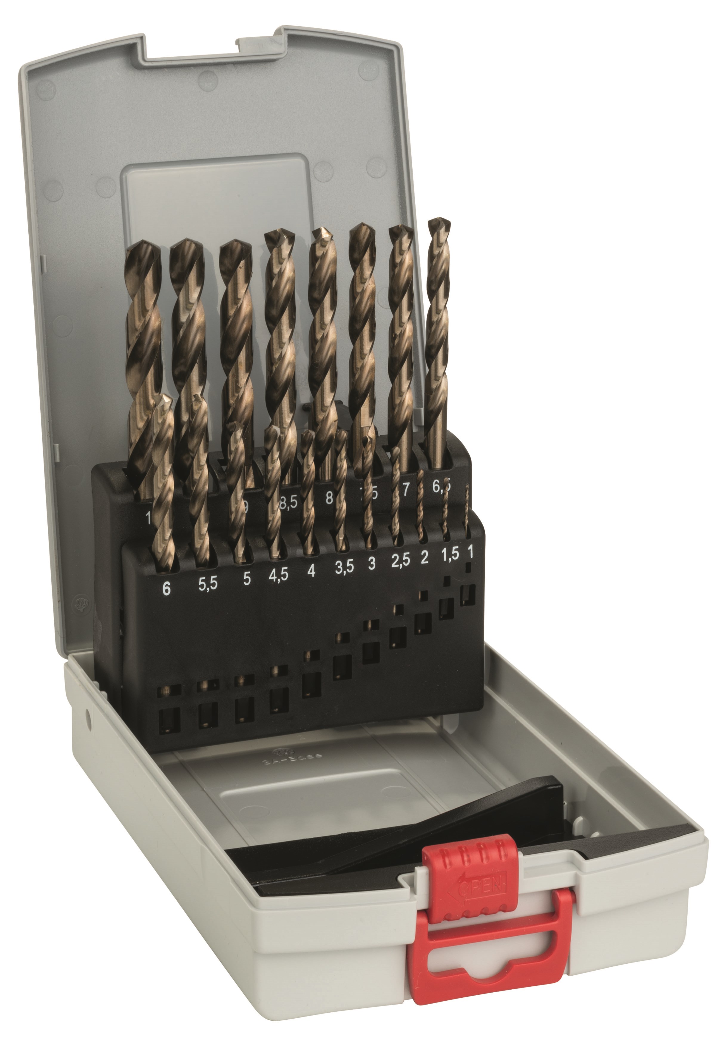 Bosch ProBox metalborsæt HSS-Co (kobaltlegering) med 19 dele, DIN 338 Bor Og Bits 2608587014