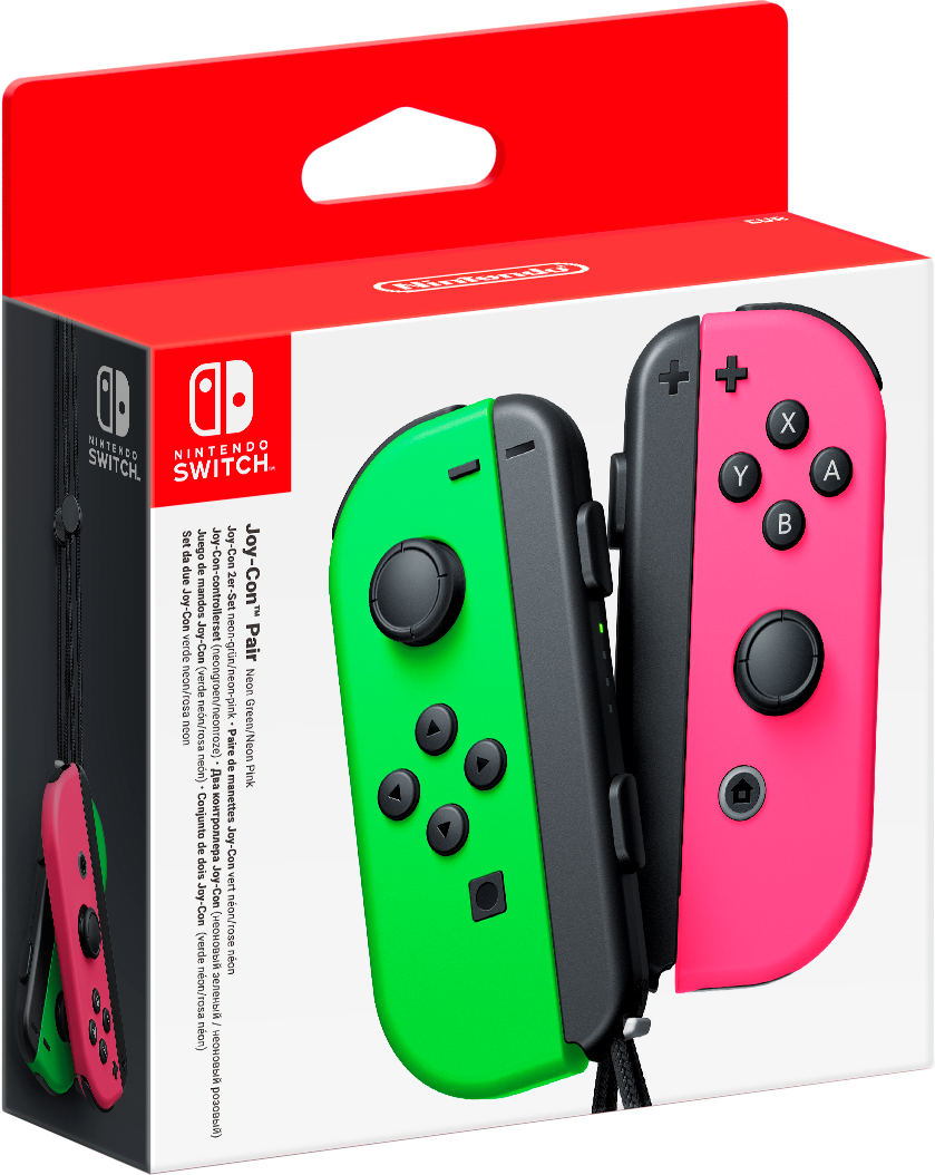 Nintendo Joy-Con Pair Neon Green/Neon Pink - Wireless Controller - Nintendo Switch