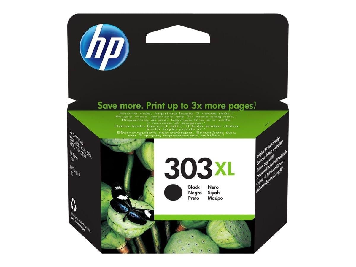 HP 303XL / T6N04AE High Capacity Black Ink Printerpatron Og Toner Sort