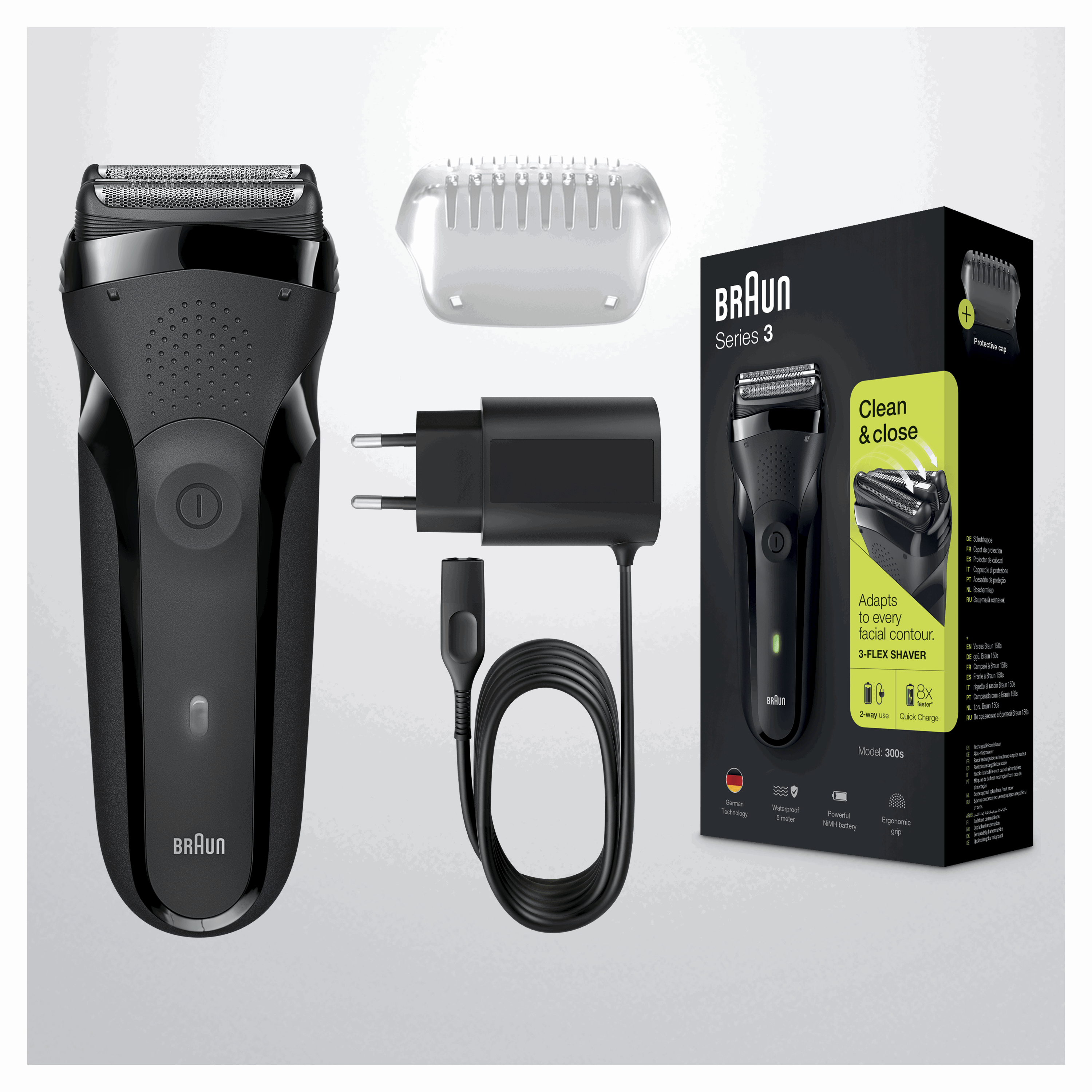 Braun Barbermaskine Series 3 300 Sort Barbermaskine 163305