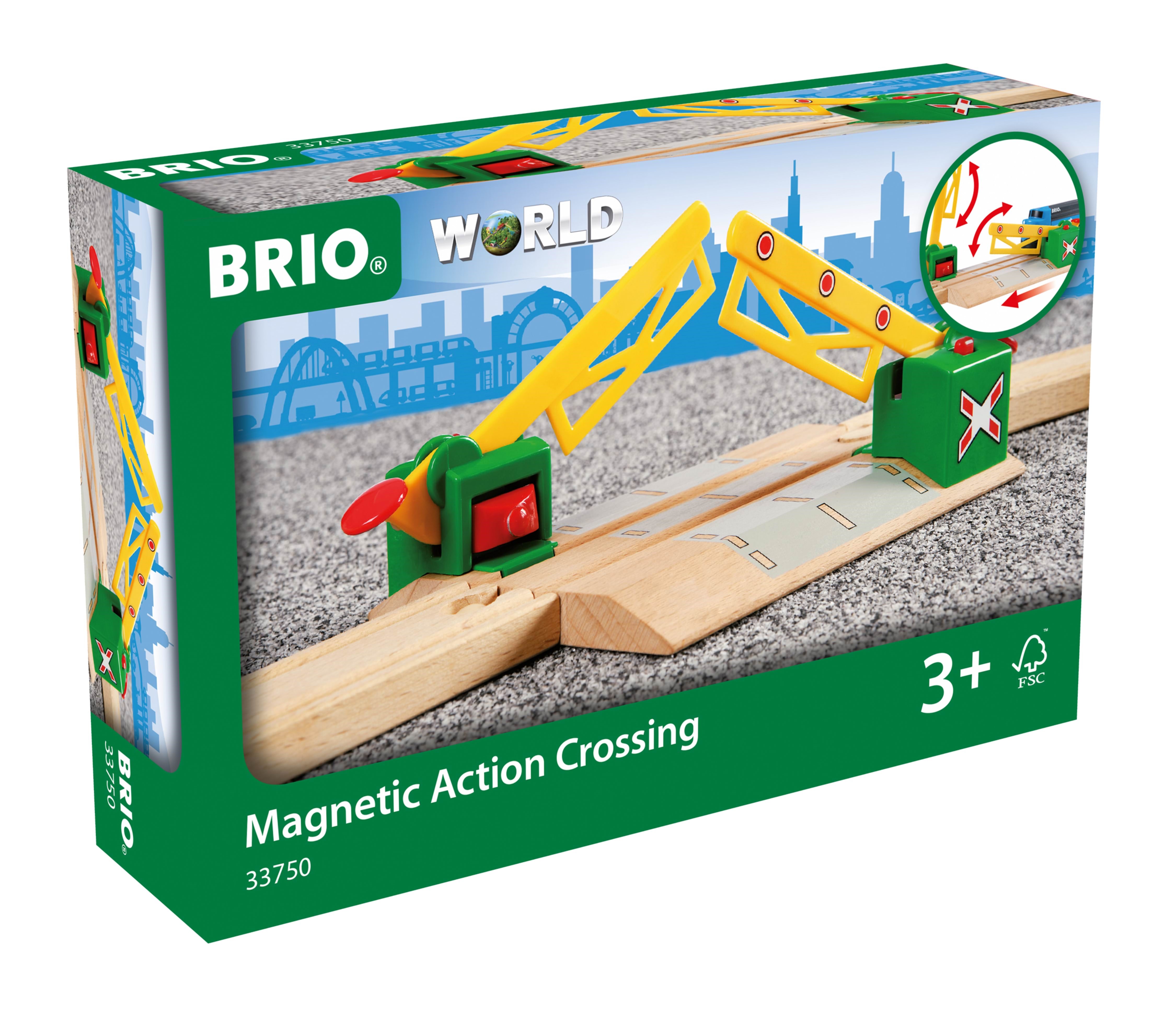 Brio 33750 Jernbaneoverskæring, magnet Brio Tog