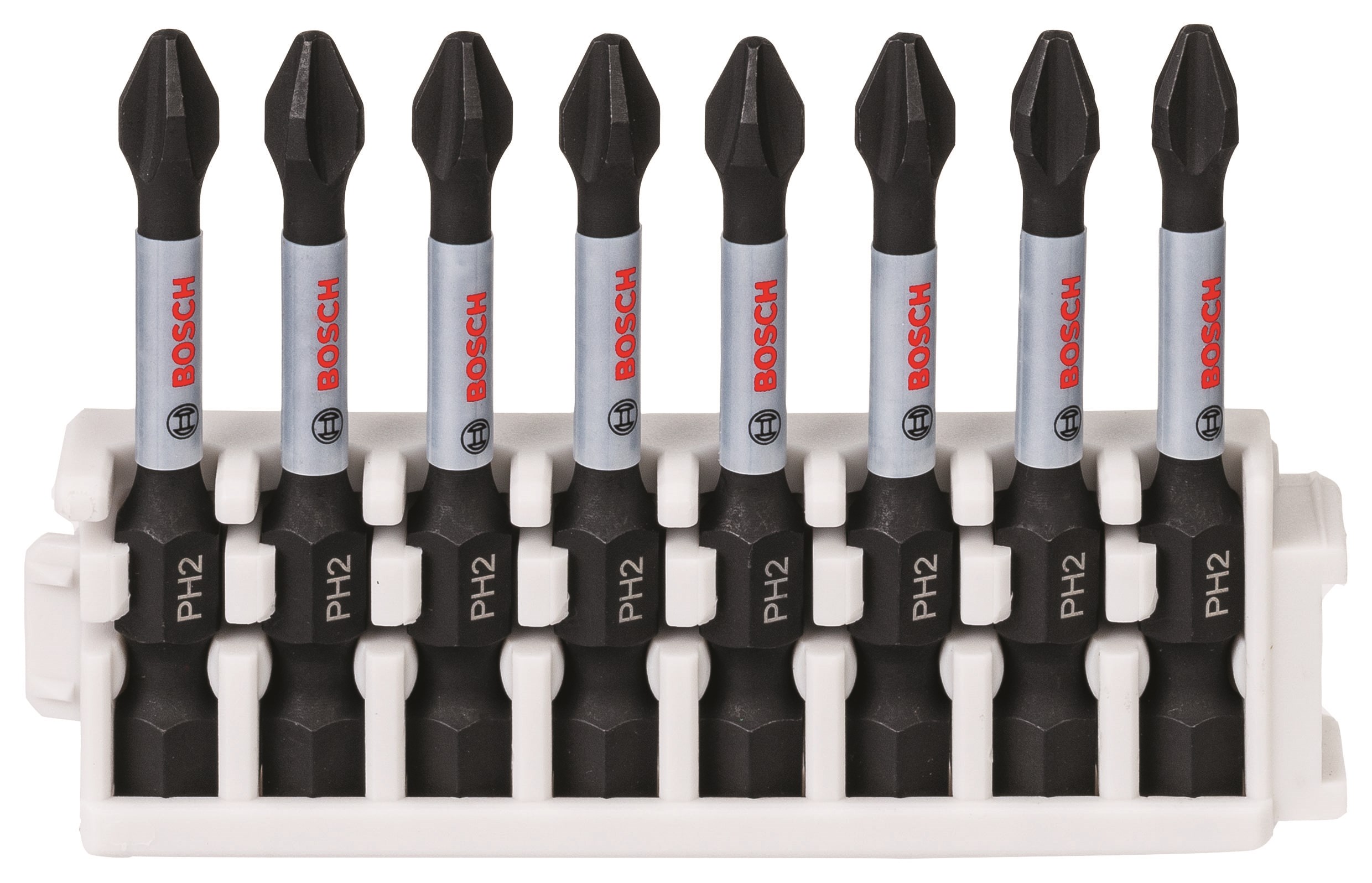 Bosch Impact Control-skruetrækker bitsæt, 8 dele, 8xPH2 Bor Og Bits 2608522330