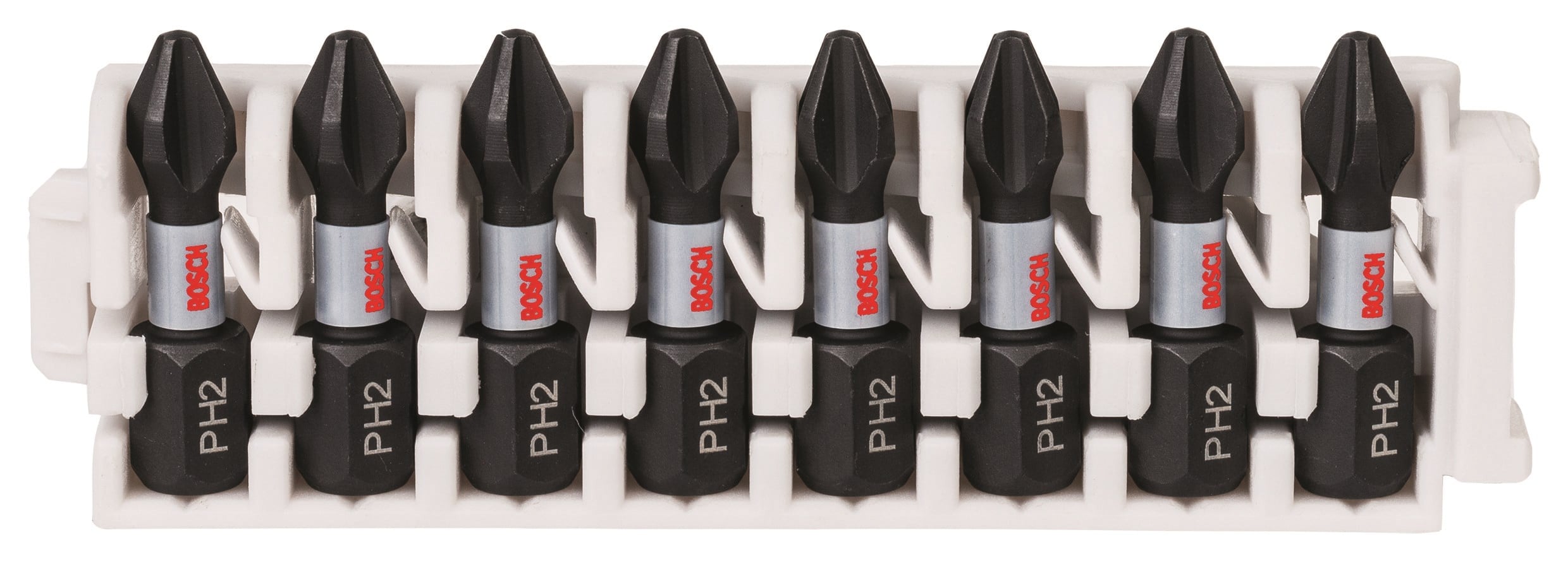 Bosch Impact Control-skruetrækker bitsæt, 8 dele, 8xPH2 Bor Og Bits 2608522324