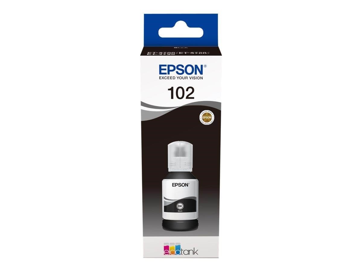 Epson 102 - sort - original - blækbeholder Printerpatron Og Toner C13T03R140