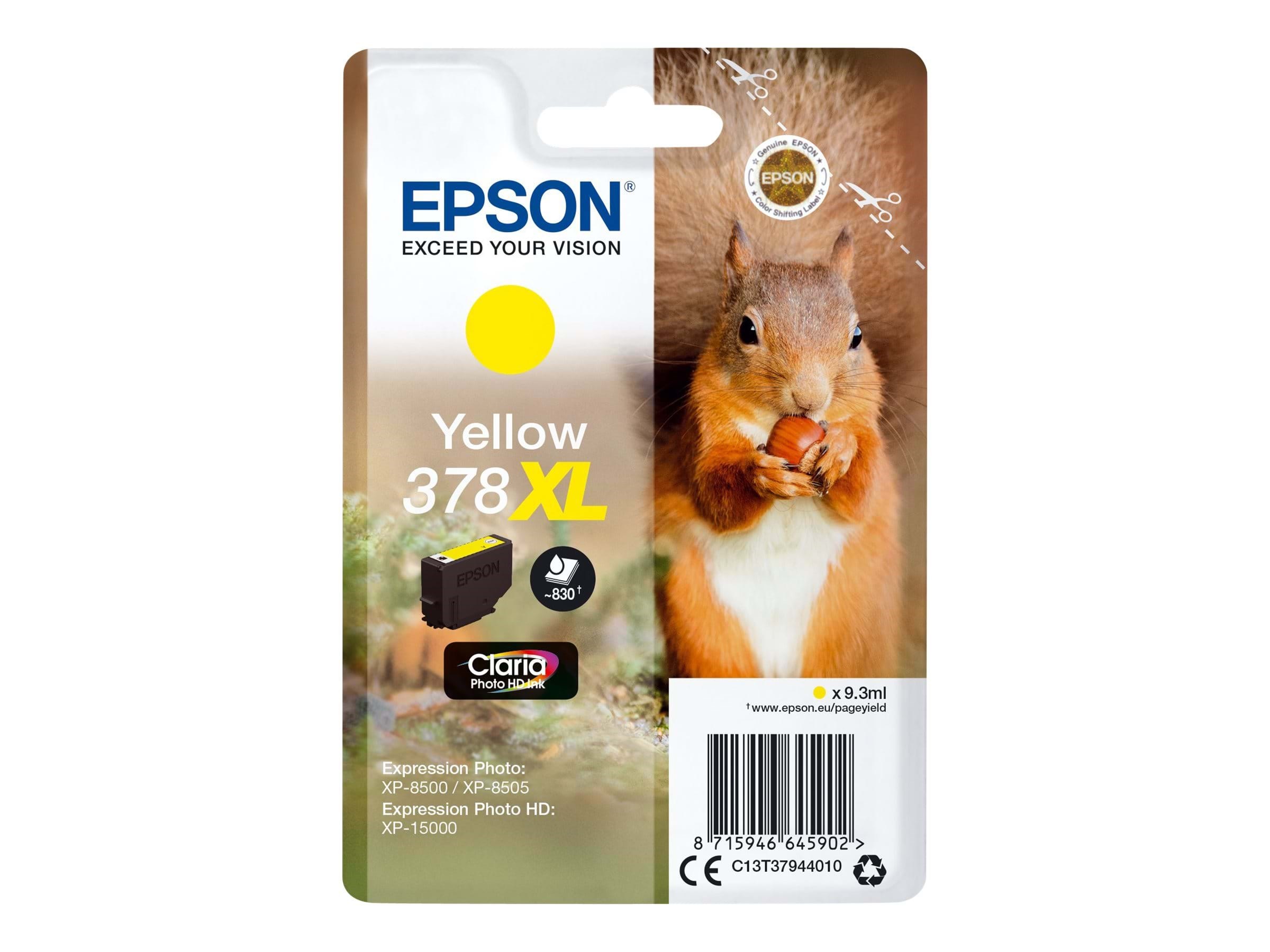 Epson 378XL - XL - gul - original - blækpatron Printerpatron Og Toner C13T37944010
