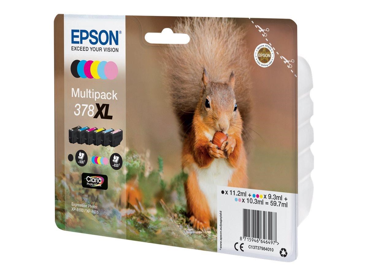 Epson 378XL Multipack - 6-pack Black - Black/Yellow/Cyan/Magenta/Light Magenta/light Cyan