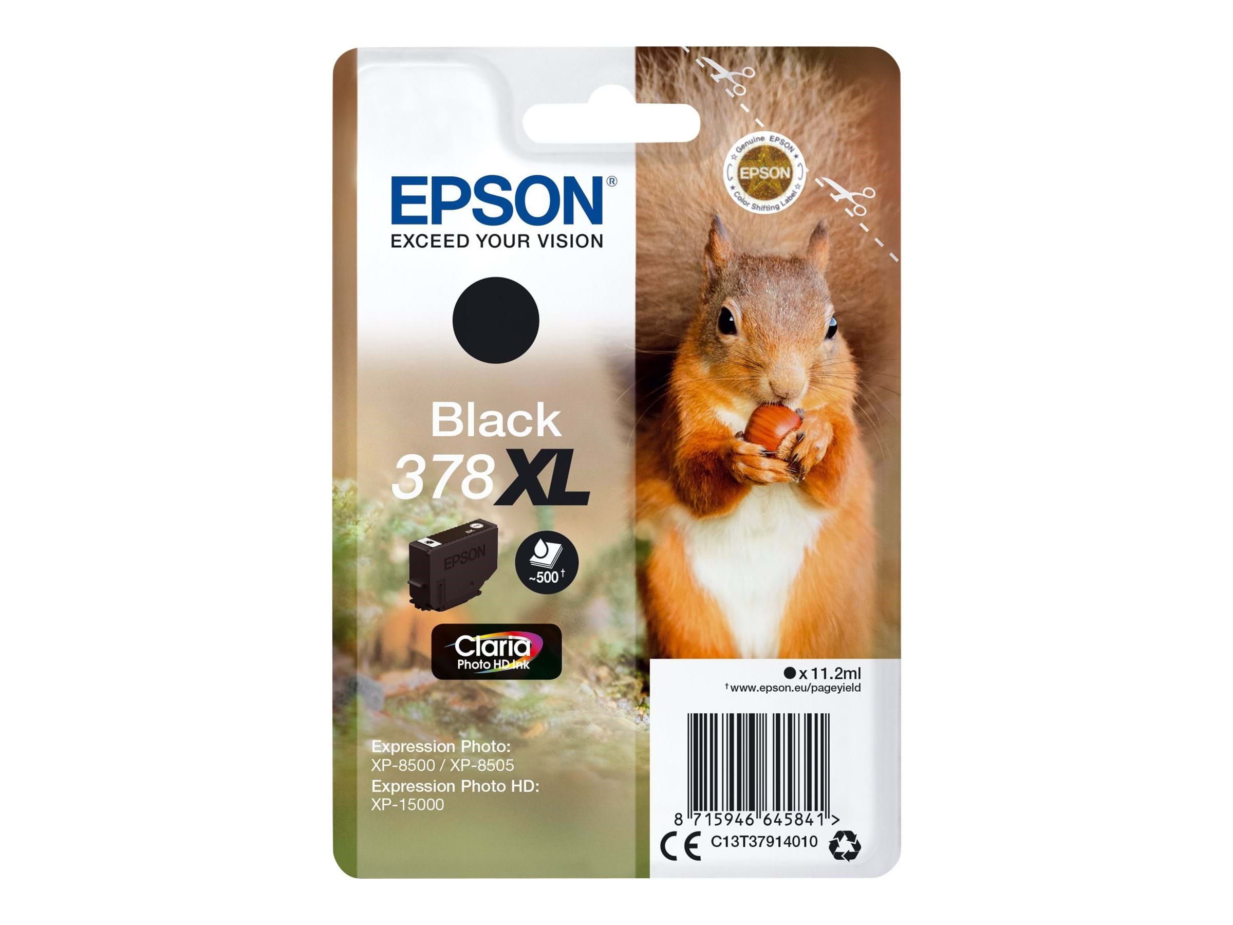 Epson 378XL Black Ink Printerpatron Og Toner Sort C13T37914020