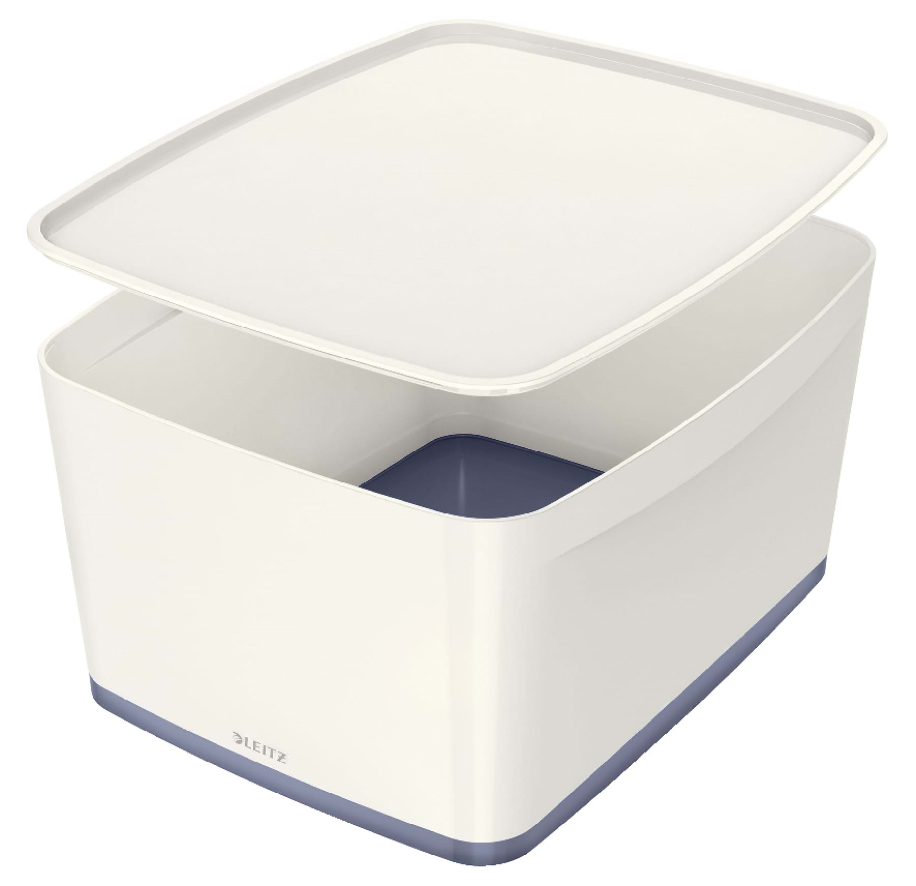 Leitz MyBox Large opbevaringsboks med låg Hvid Opbevaringskasse 52161001