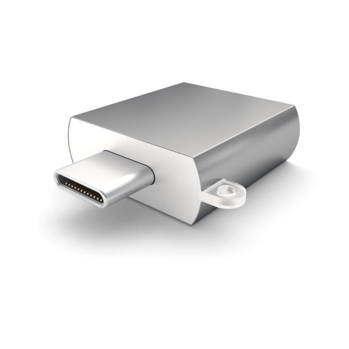 Satechi Aluminum USB-C to USB-A 3.0 Adapter Usb Kabel Grå ST-TCUAM