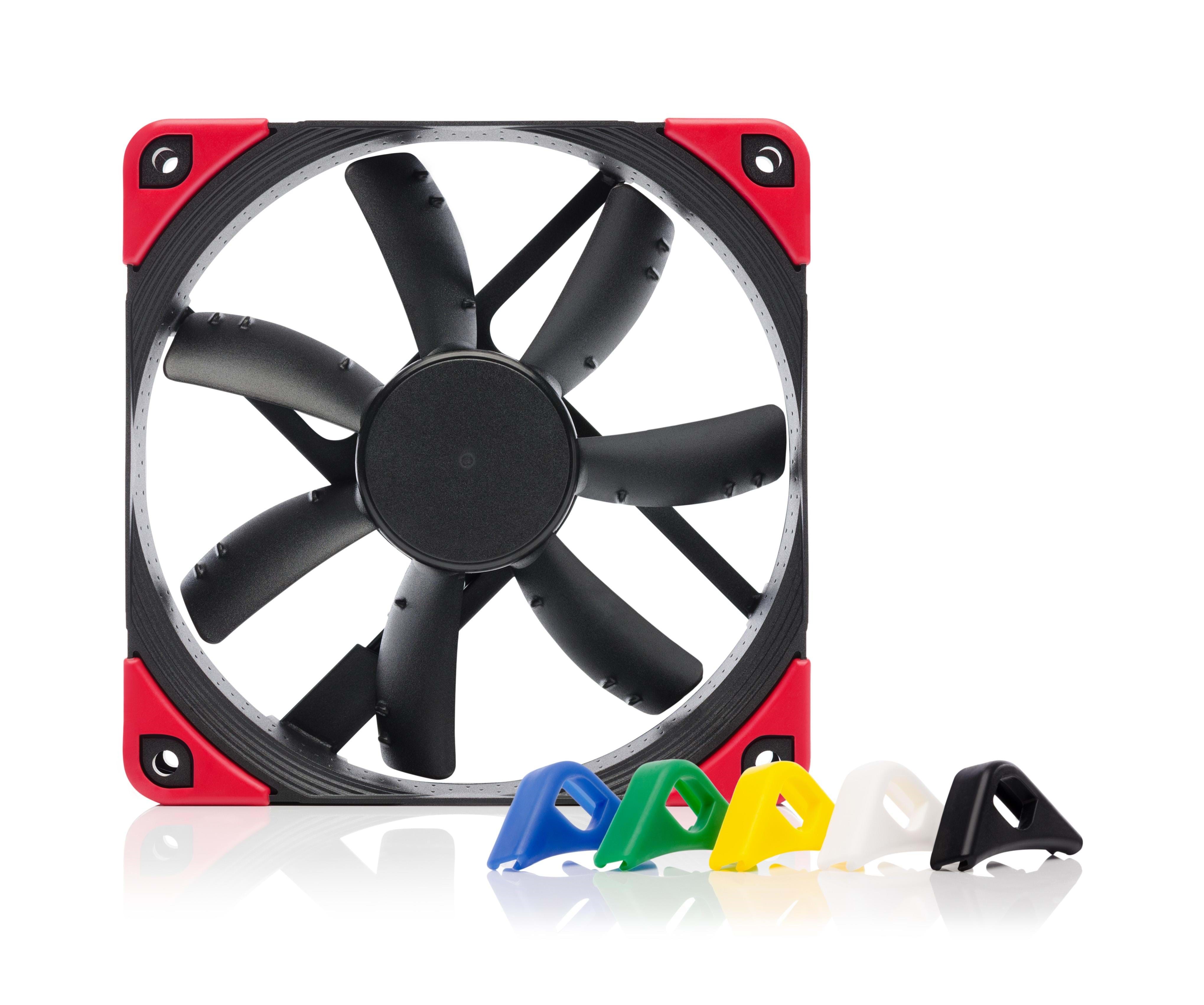 Noctua NF-S12A PWM chromax.black.swap - Kabinet køler - 120mm - Sort - 17 dBA Kabinetkøler NF-S12A PWM CH.BK.S