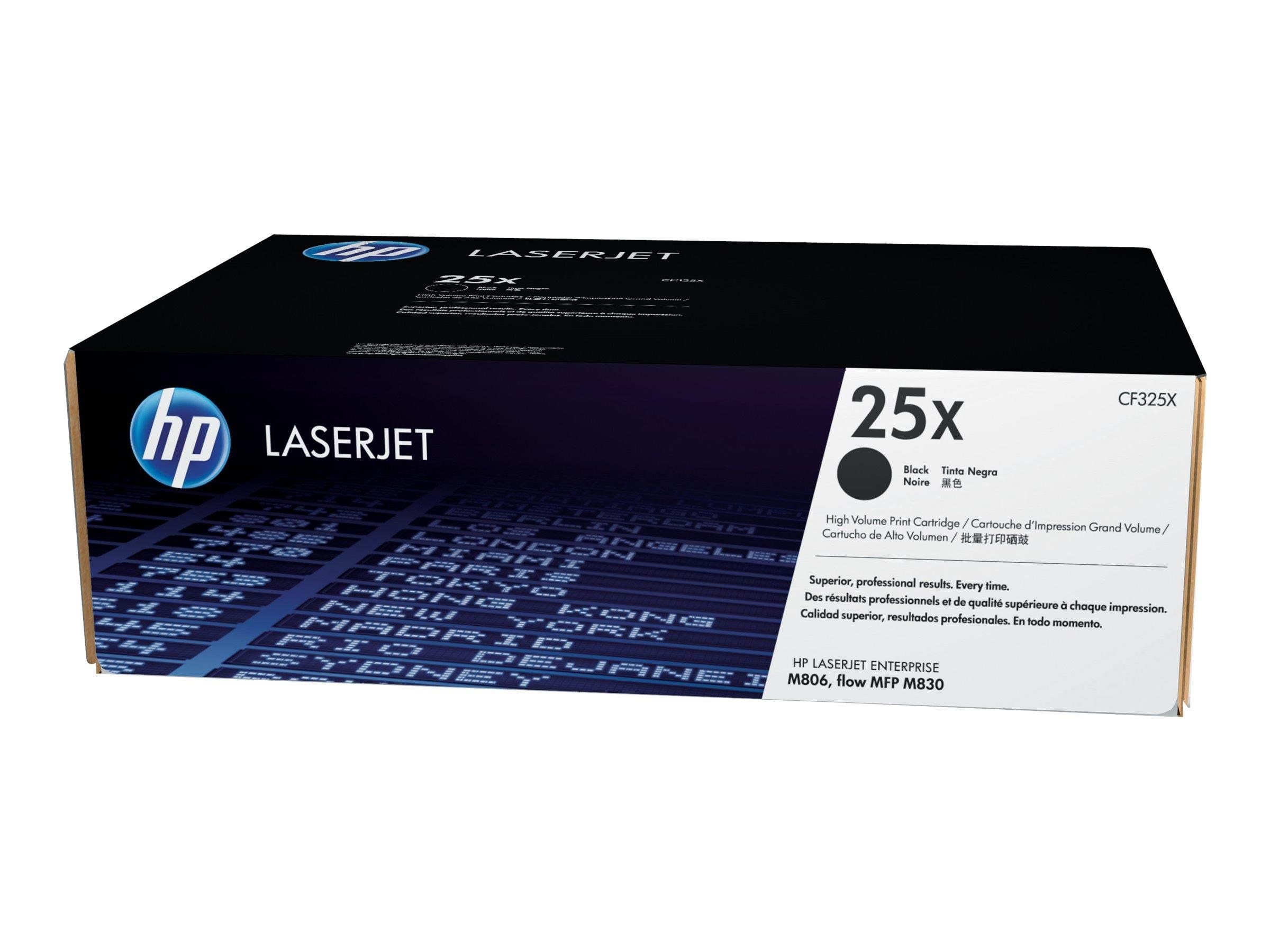 HP 25X / CF325X High Capacity Black Toner Printerpatron Og Toner Sort