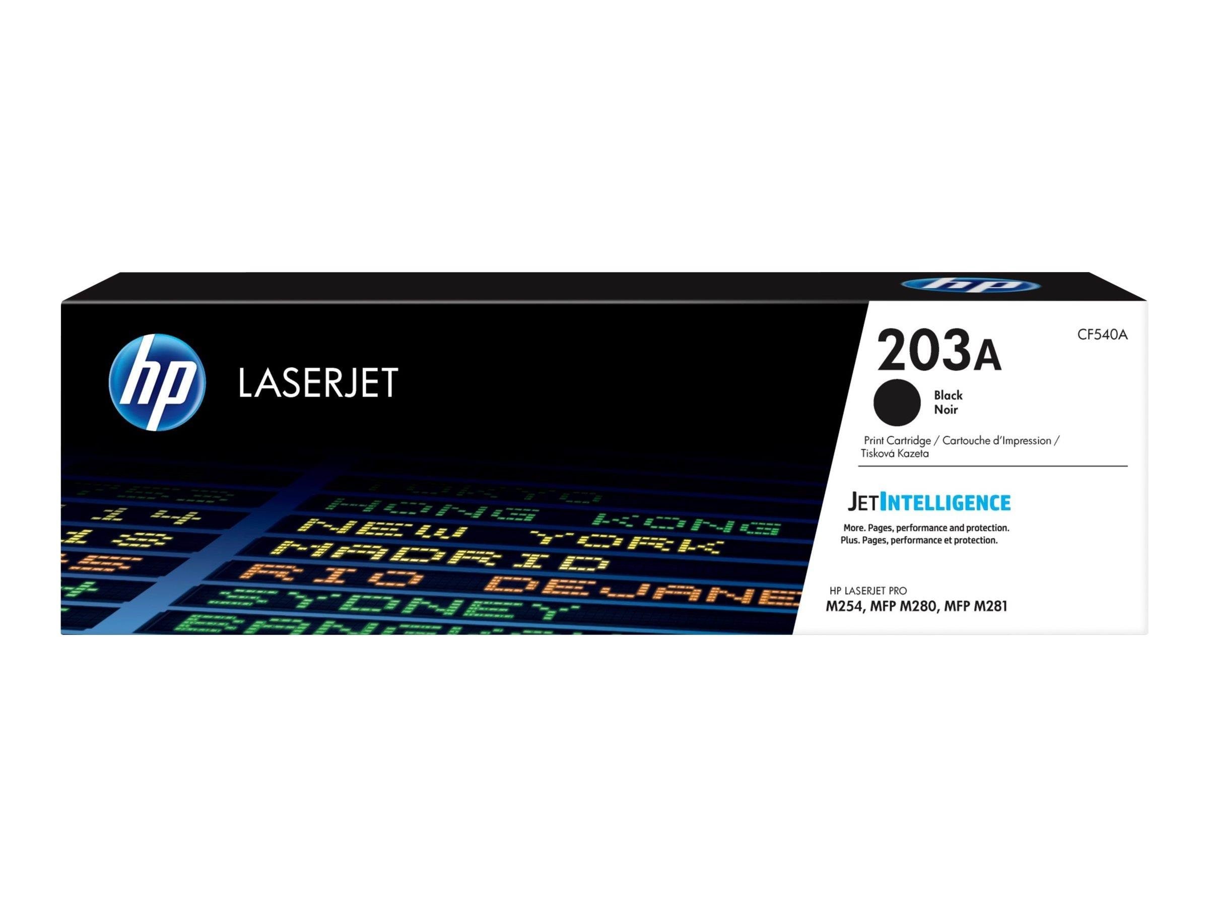 HP 203A / CF540A Black Toner Printerpatron Og Toner Sort
