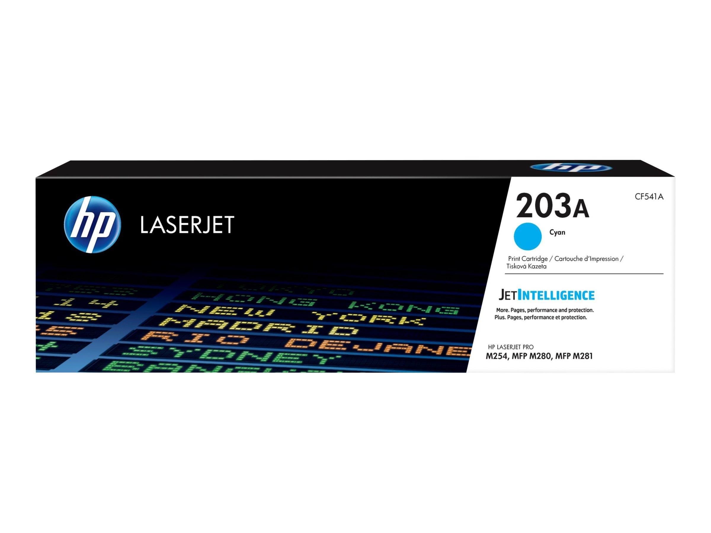HP 203A / CF541A Cyan Toner Printerpatron Og Toner