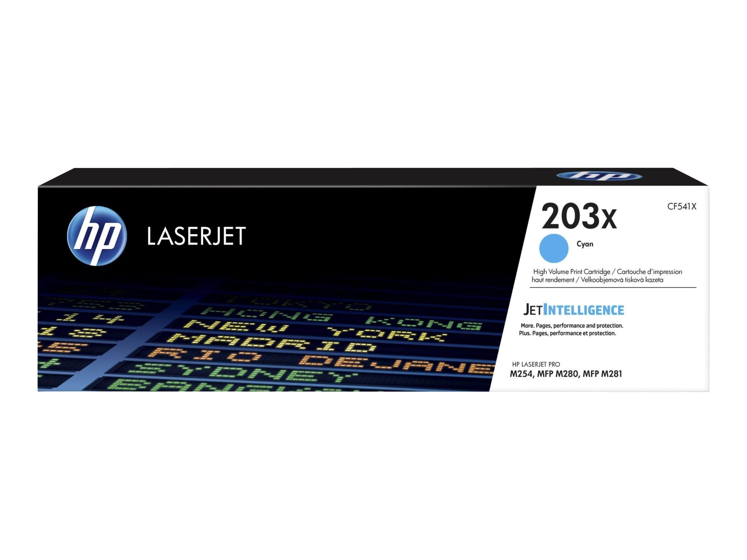 HP 203X / CF541X High Capacity Cyan Toner Printerpatron Og Toner