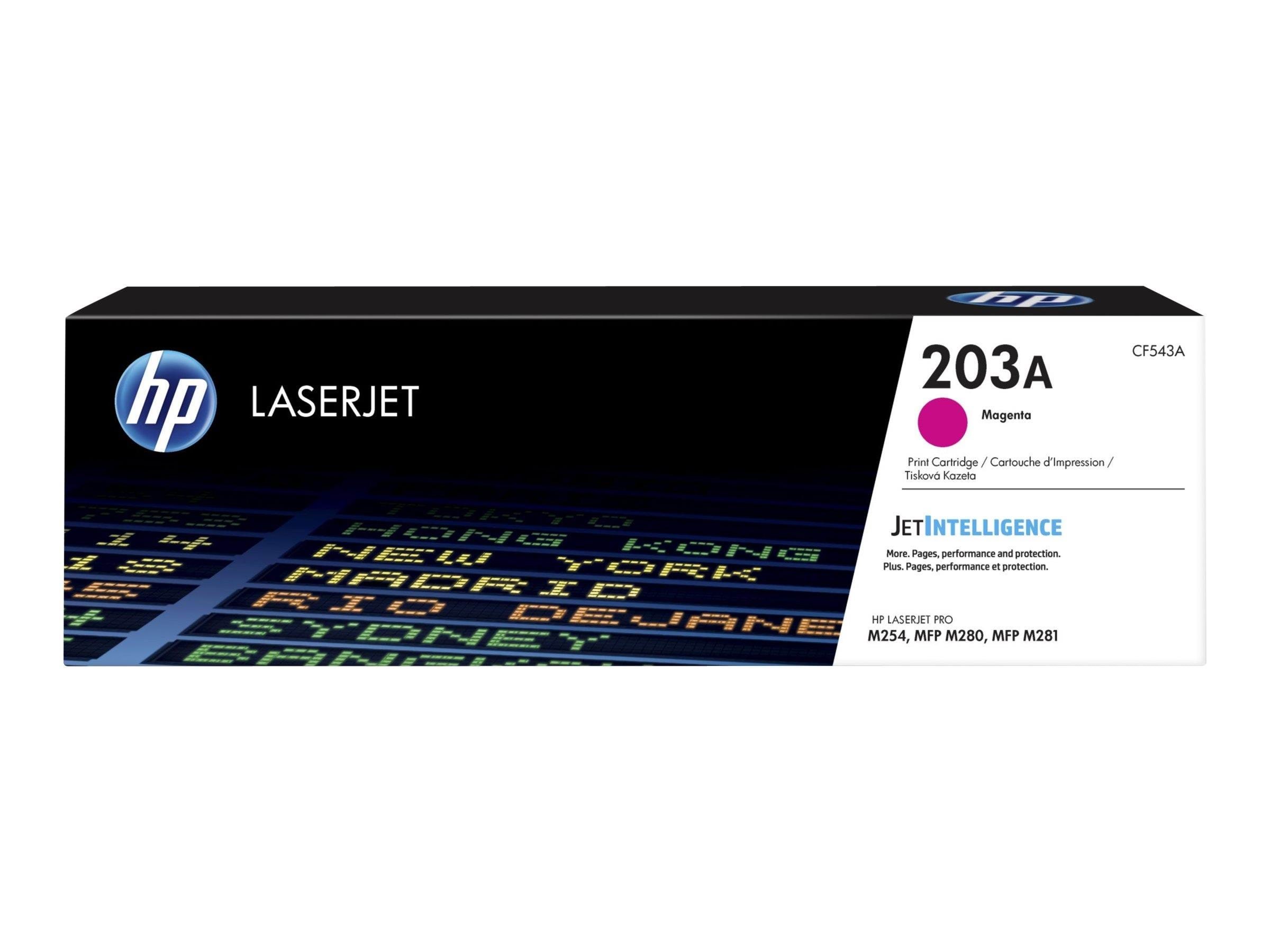 HP 203A / CF543A Magenta Toner Printerpatron Og Toner