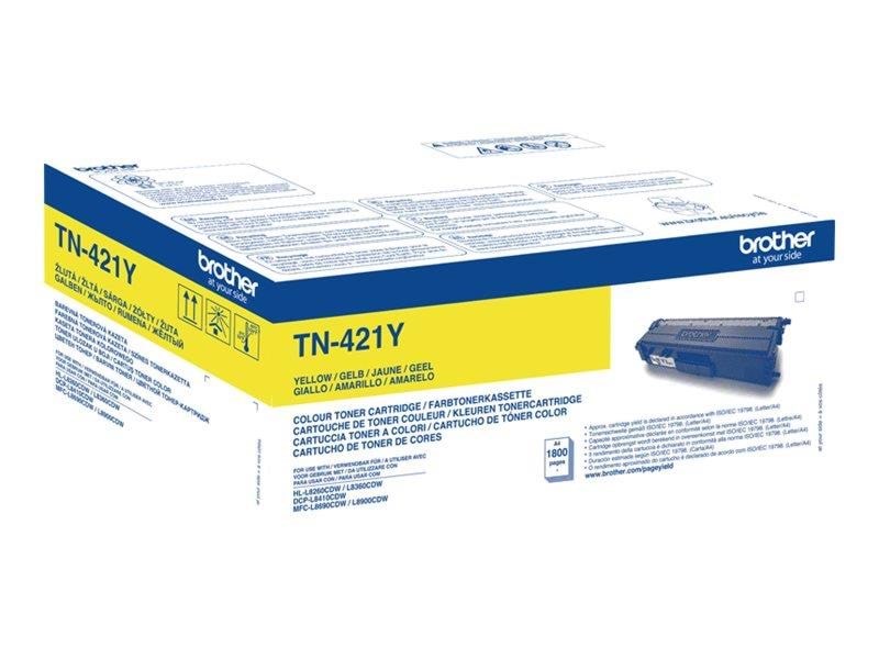 Brother TN421Y / TN 421Y Yellow Toner Printerpatron Og Toner Gul