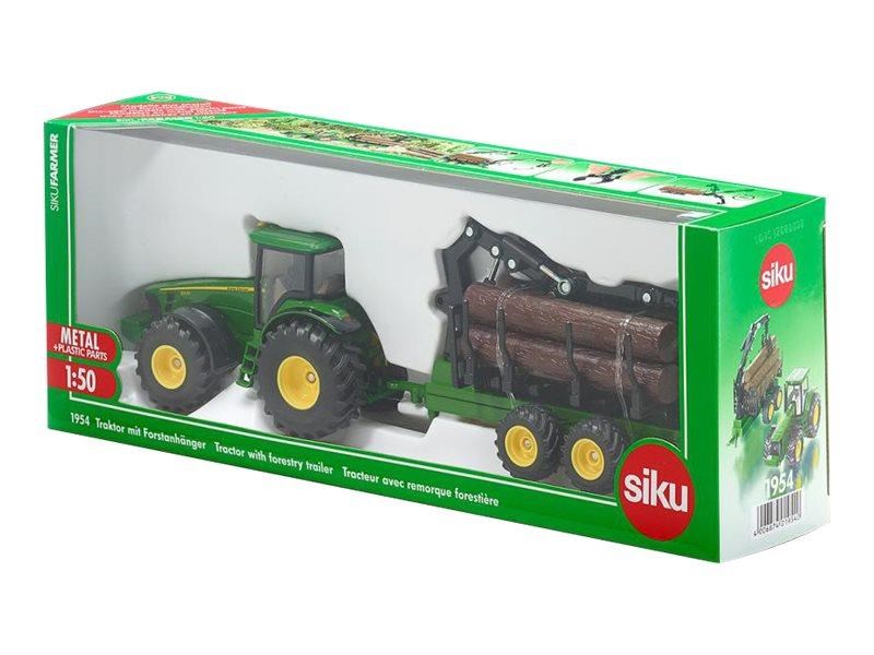 SIKU Siku 1:50 traktor med skovbrugsvogn Legetøjsbil S-1954