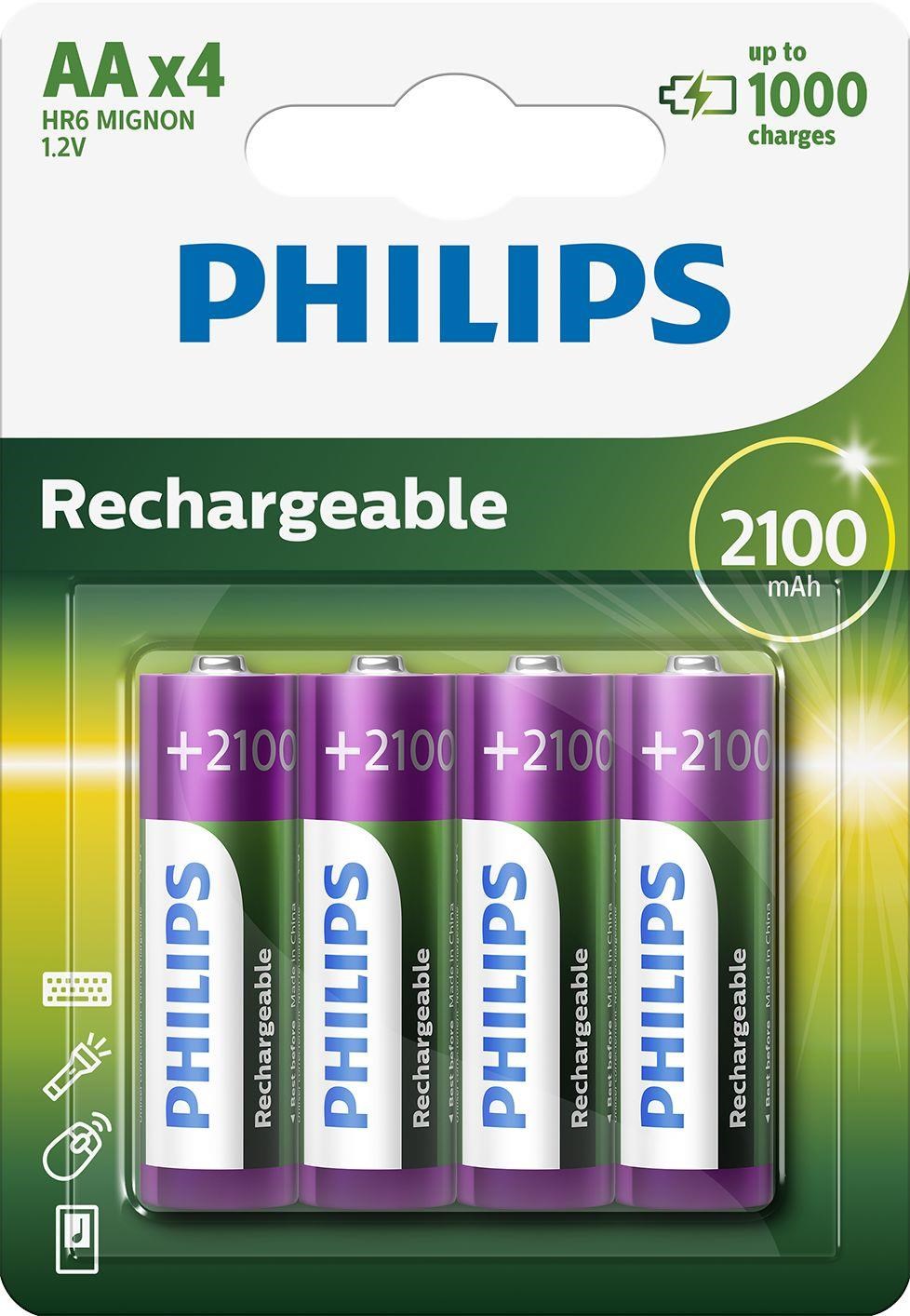 Philips Rechargeable HR6 Batteri R6B4A210/10
