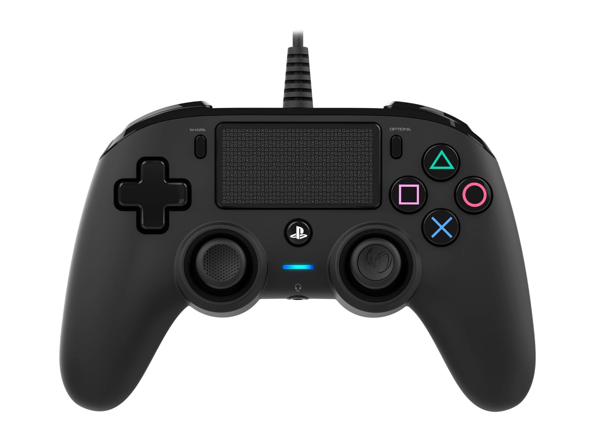 NACON Compact Controller - Black - Wired Controller - Sony PlayStation 4 Spil Tilbehør 3499550360653