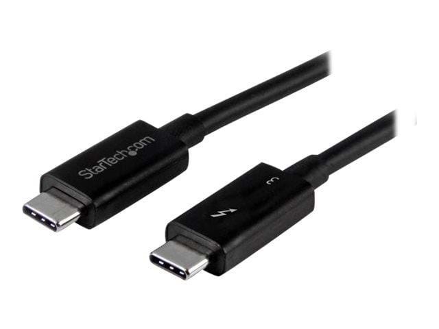 StarTech.com Thunderbolt 3 (40Gbps) USB C Cable - Black - 50cm Firewire Thunderbolt Kabel TBLT34MM50CM