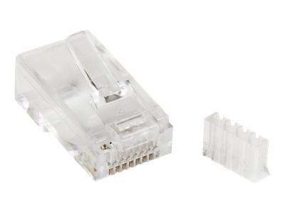 StarTech.com Cat 6 RJ45 Modular Plug for Solid Wire - transparent - Transparent