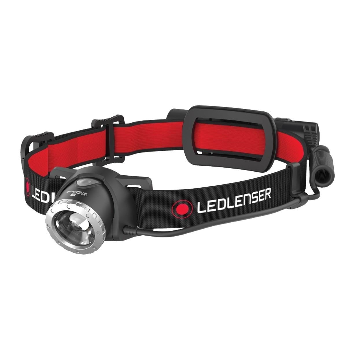 Ledlenser H8R Pandelampe, 600 lumen, Sort/rød Lommelygte 500853