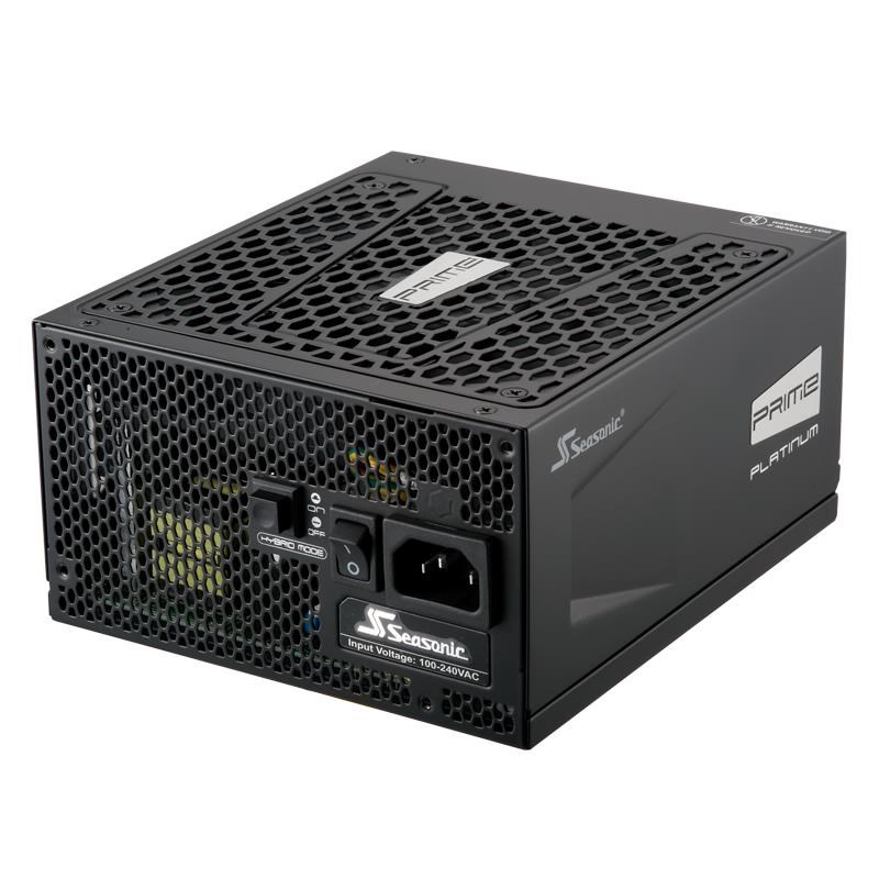 Seasonic Prime Platinum 1300 Strømforsyning - 1300 Watt - 135 mm - ATX - 80 Plus Platinum certified Strømforsyning Sort SSR-1300PD