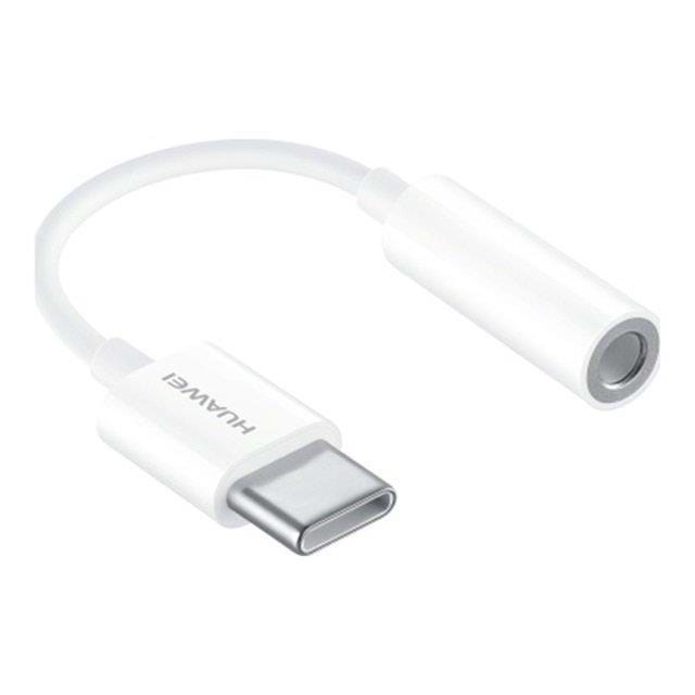 Huawei CM20 USB-C - Jack 3.5mm Adaptor - White Skærmkabel Hvid 55030086