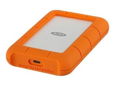 LaCie Rugged USB-C - 1TB - Ekstern Harddisk - Orange Ekstern Harddisk STFR1000800