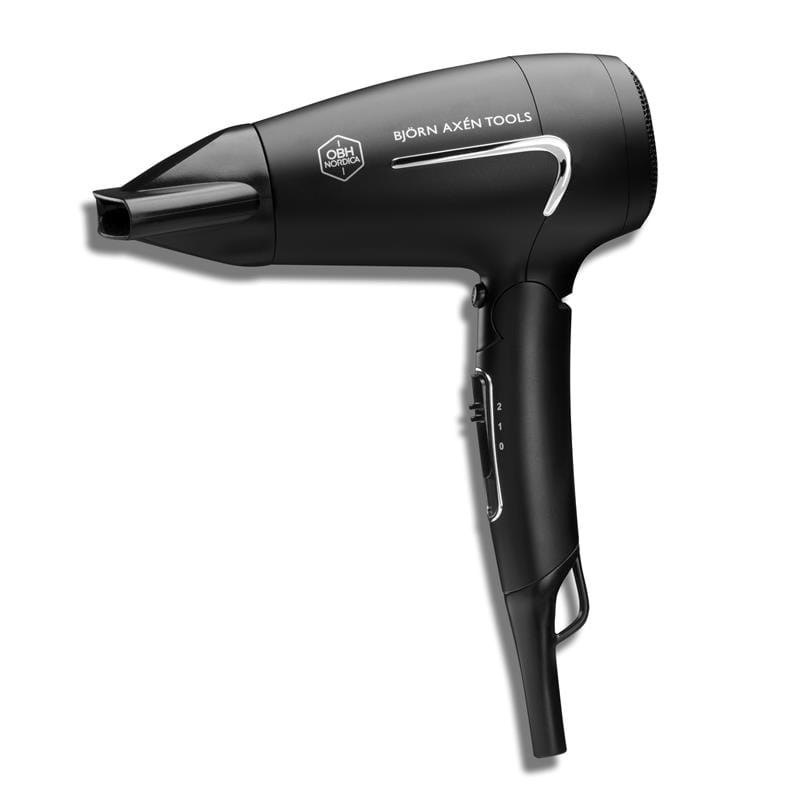 OBH Nordica Hårtørrer Björn Axén Tools Flow hair dryer - 1600 W Hørtørrer Sort 5188