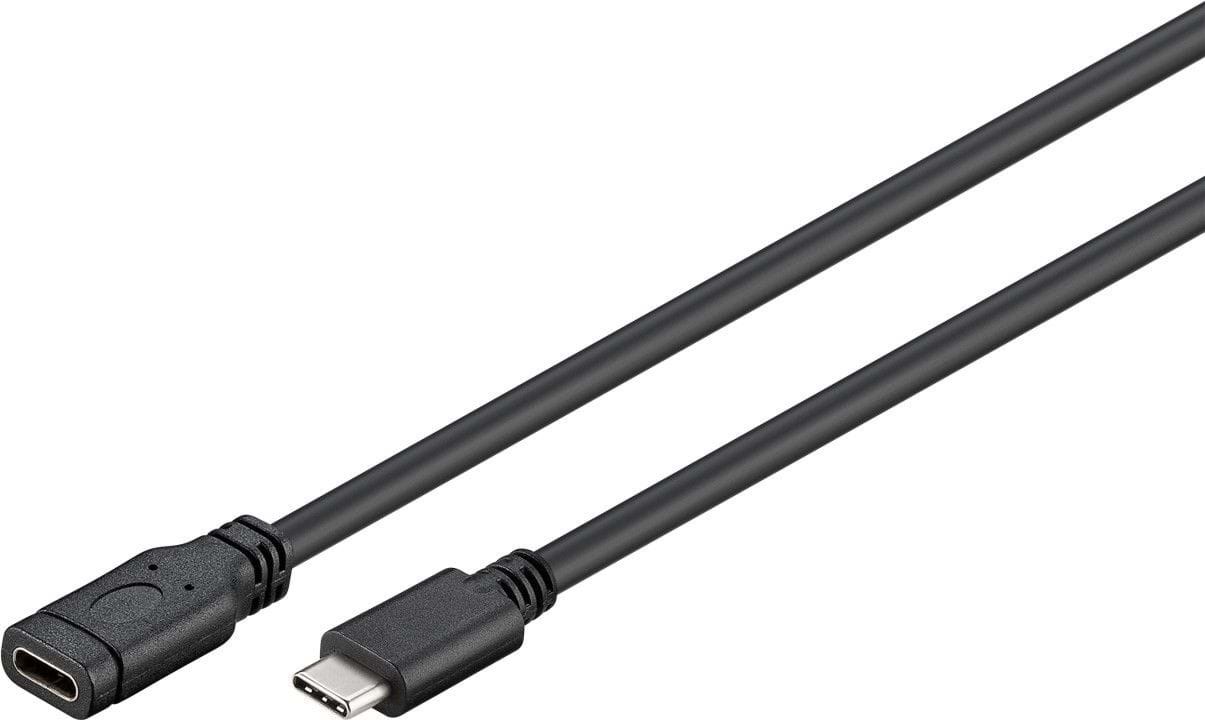 Pro USB-C Extension Cabel - 1 m Usb Kabel Sort 4040849453939