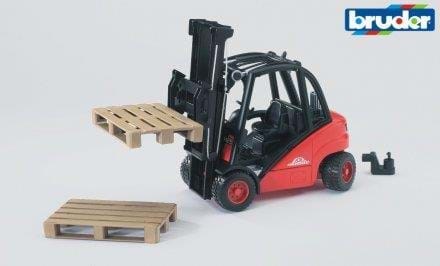 Bruder Linde fork lift H30D with 2 pallets Legetøjsbil 02511