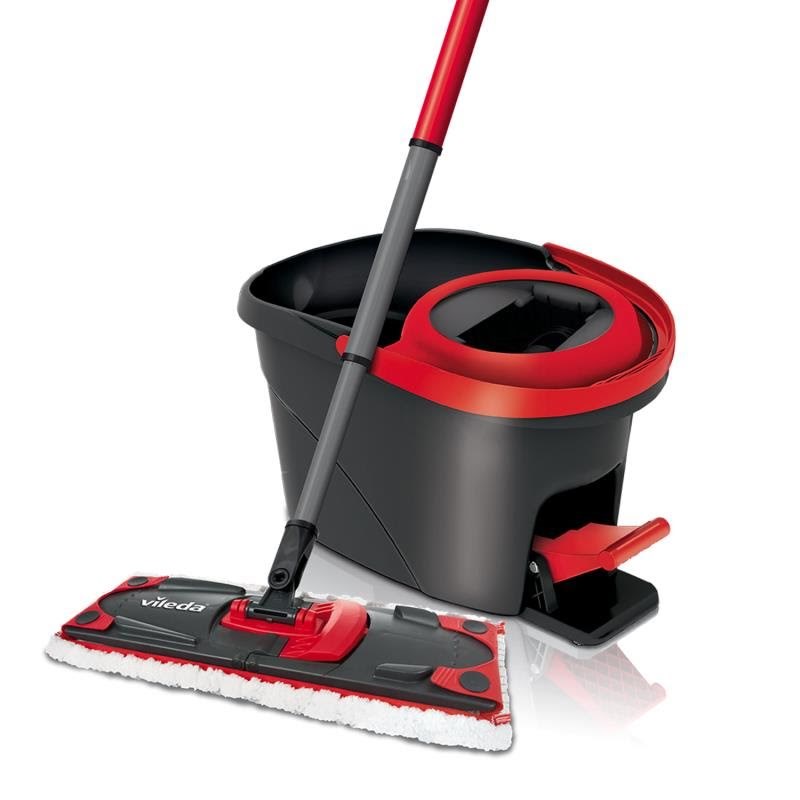 Vileda easy wring ultramat fladmoppe med spinner spand Rengøring 4023103206236