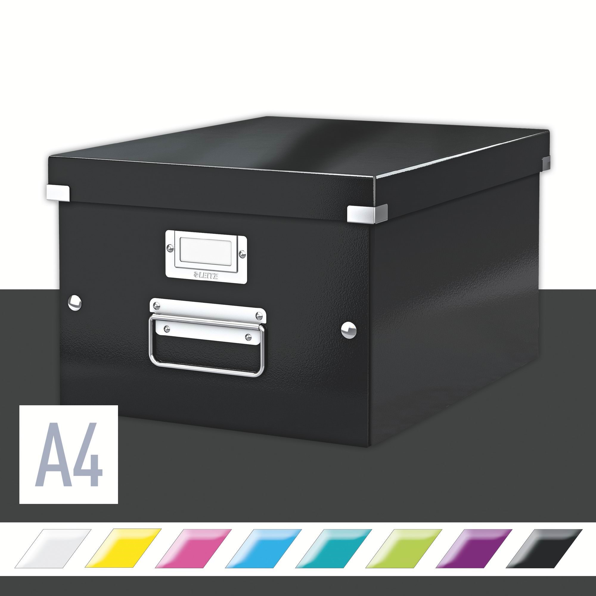 Leitz Opbevaringsboks Click & Store WOW Medium Sort Opbevaringskasse 60440095