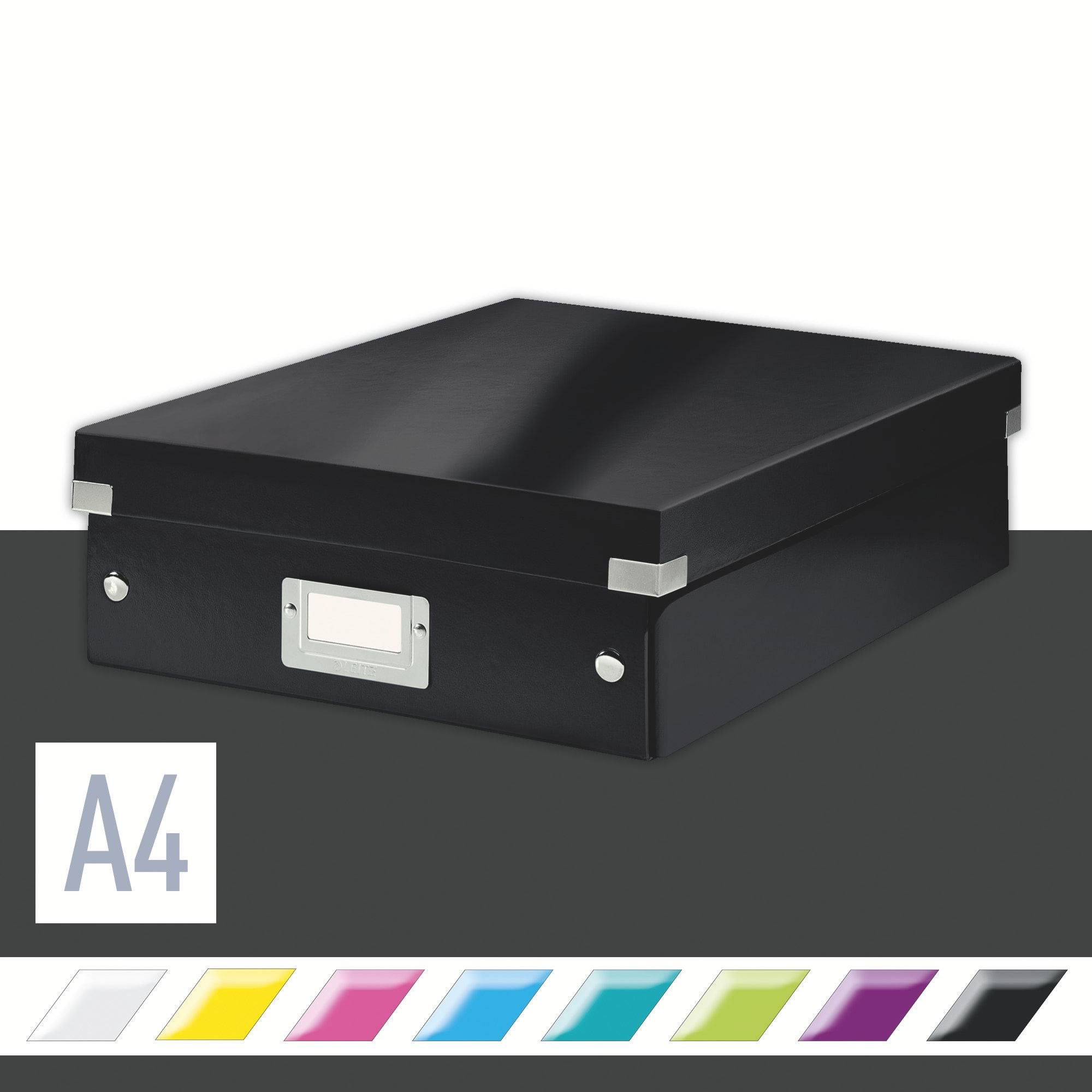 Leitz Organiseringsboks Click & Store WOW Medium Sort Opbevaringskasse 60580095