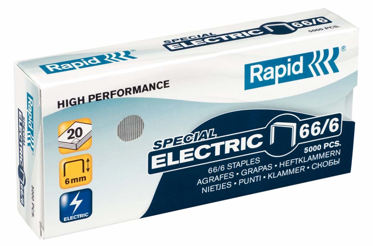 Rapid Hæfteklamme Strong 66/6 galv 5000 Hæftemaskine 24867800