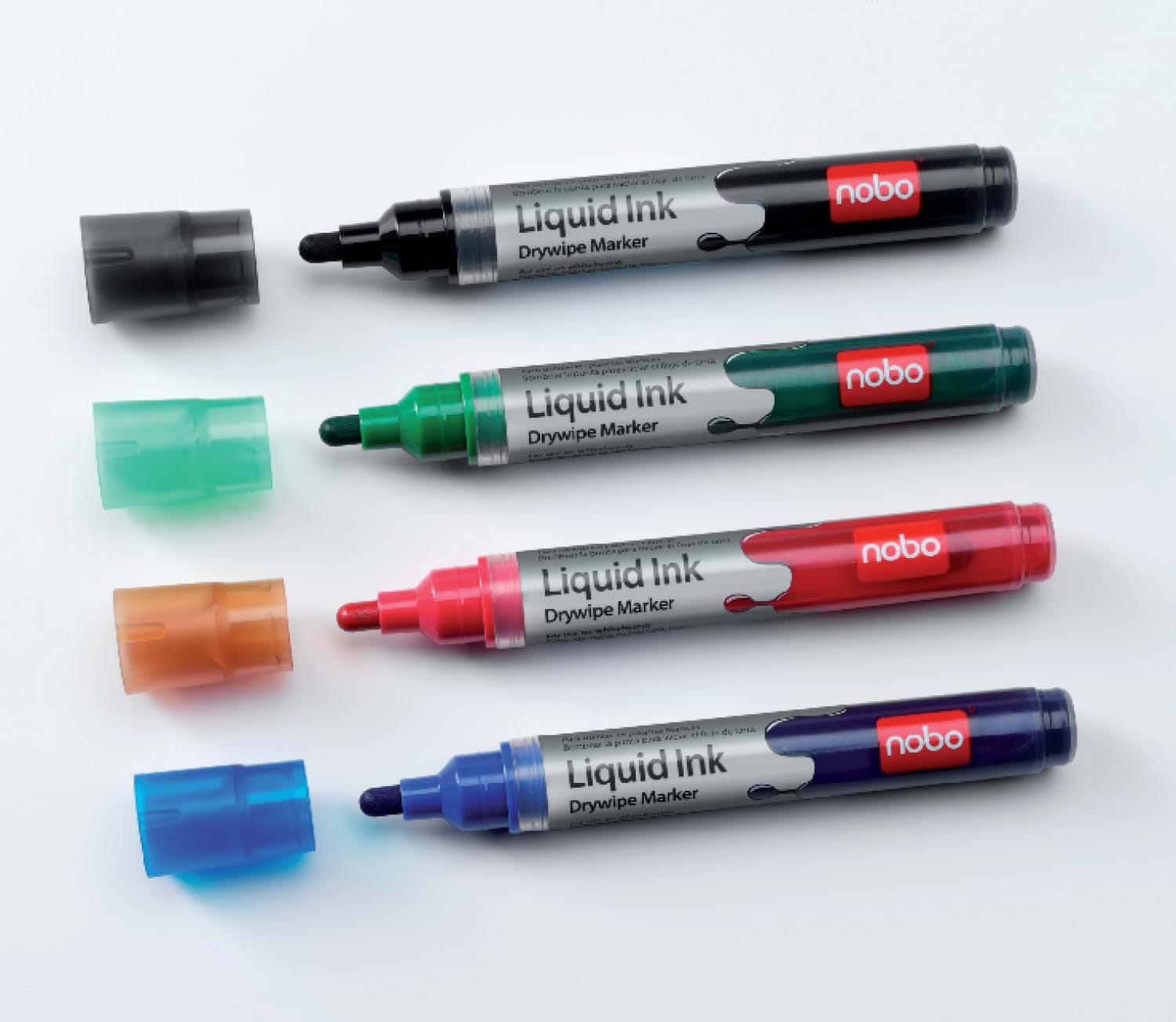 Nobo Markere flydende blæk dry wipe (assorteret 4 stk.) Tegneværktøj 1902408