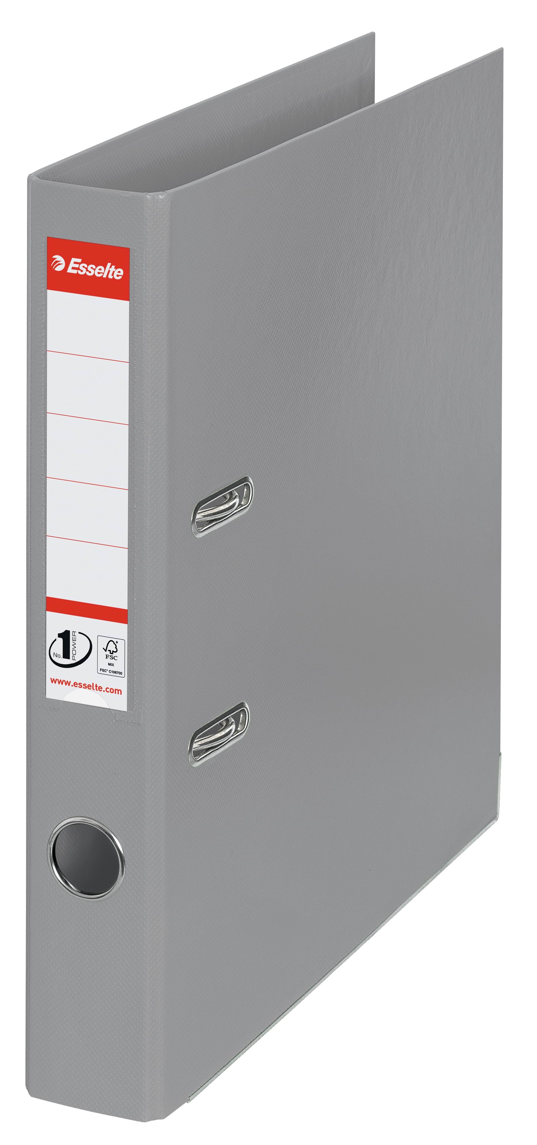 Esselte Brevordner No1 PP FSC A4/50 mm Grå Ringbind 811480