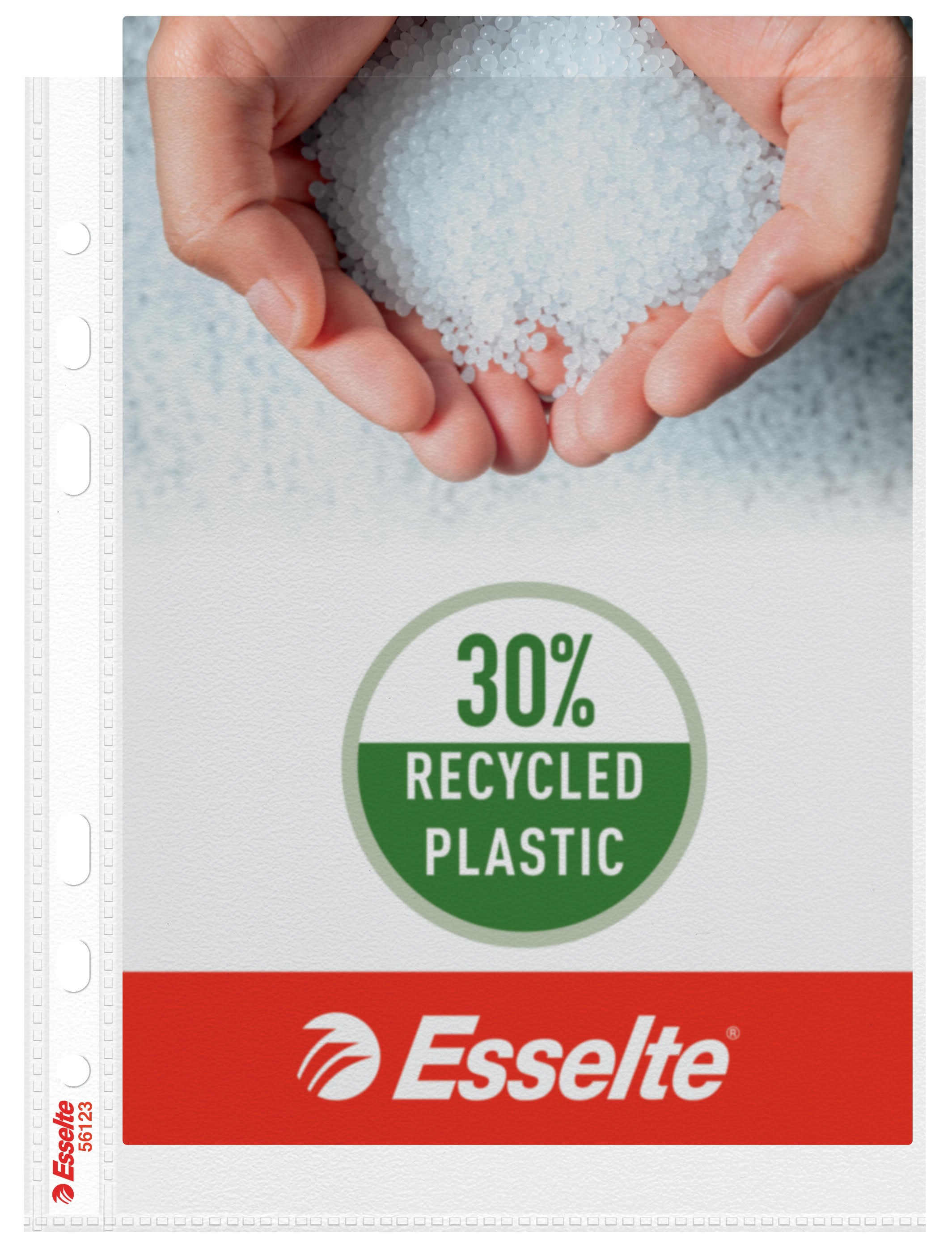 Esselte kvalitets lomme A5 85my, æske a 100 stk. 30 % recirkuleret plast (præ-consumer)